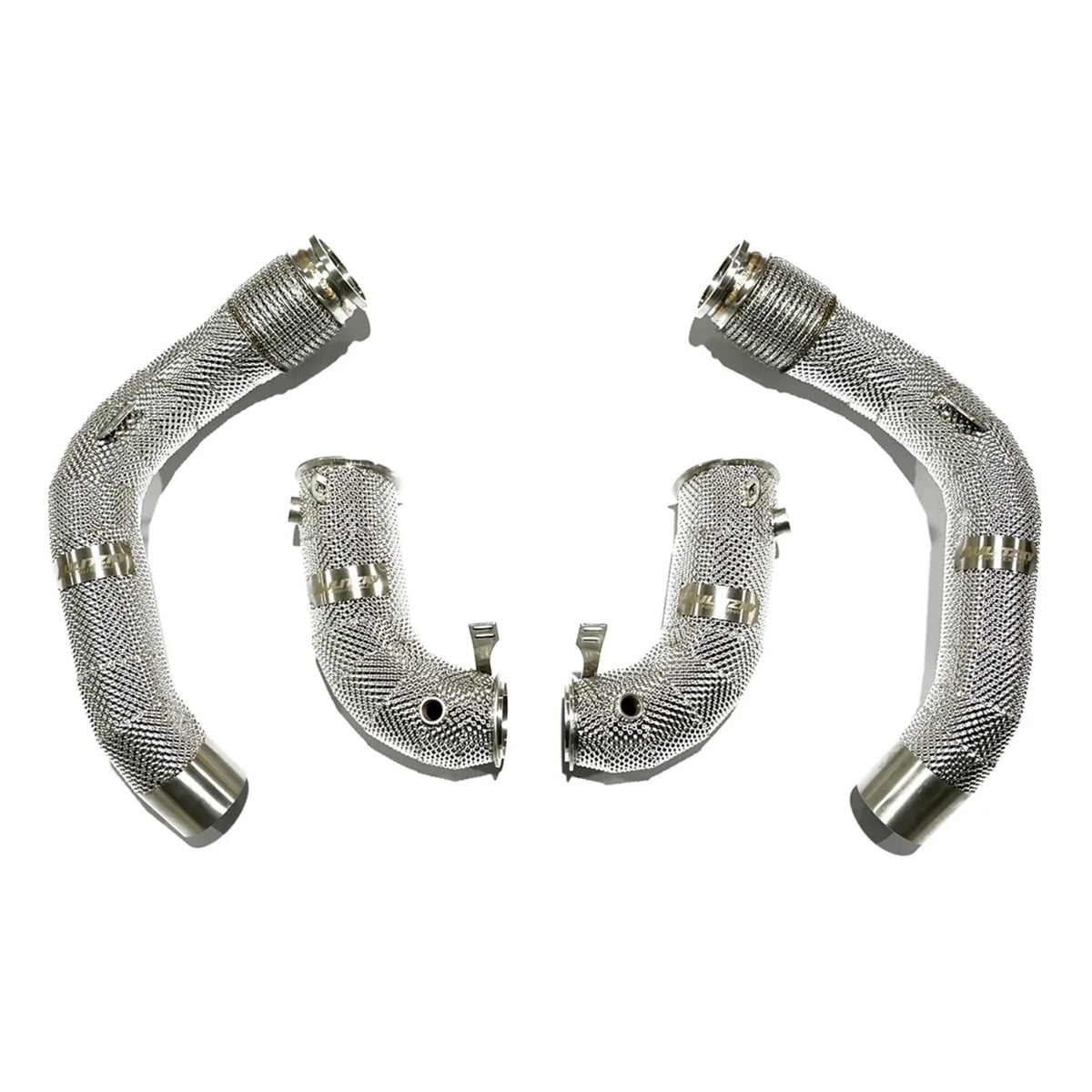 Aulitzky Exhaust | Downpipe 3" (76mm) | passend für BMW M5/M8 (F90/F91/F92/F93) S63 | Motorsportartikel