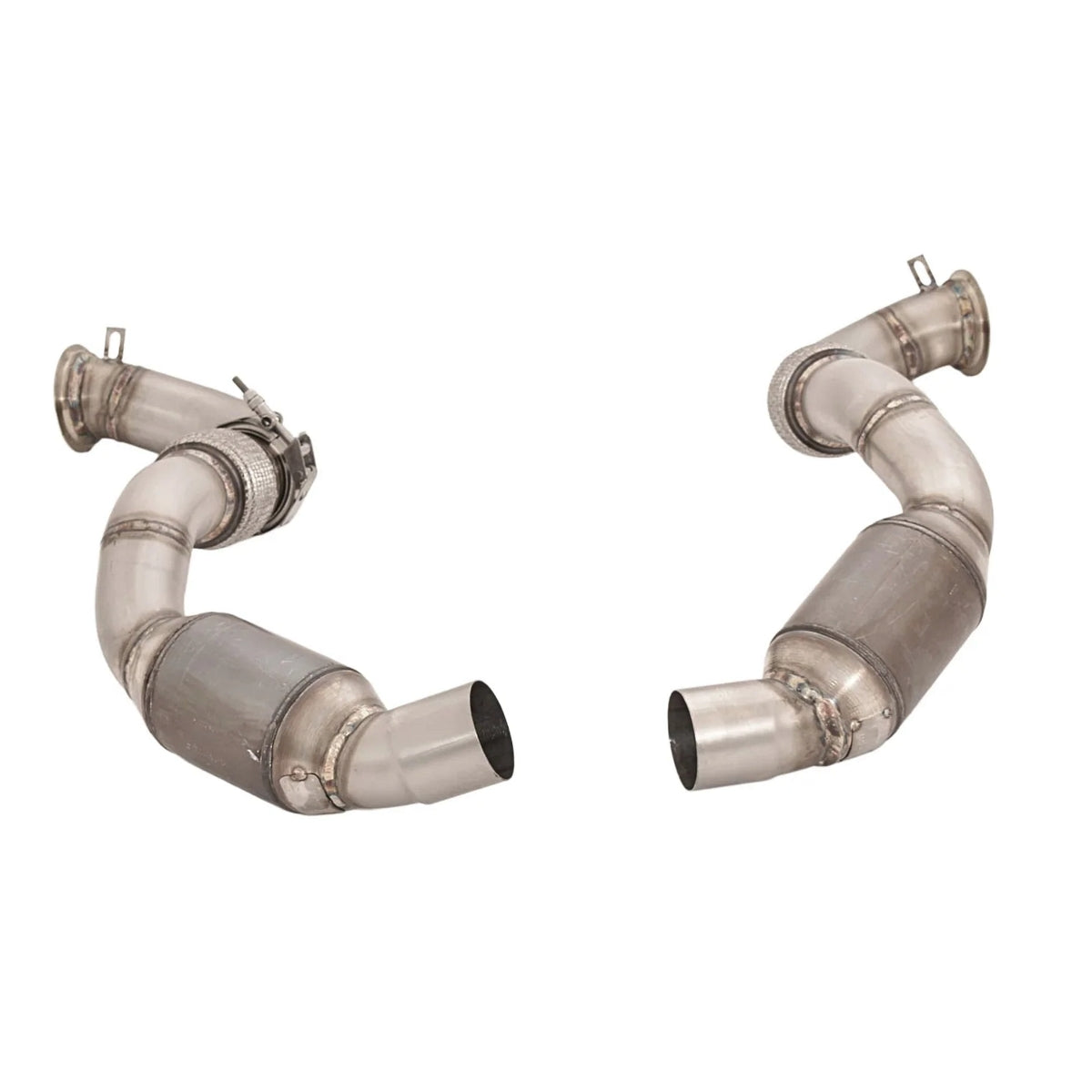 Aulitzky Exhaust | Downpipe 3" (76mm) mit Sport-Kat | passend für BMW M5 (F90) 600PS S63 | Motorsportartikel