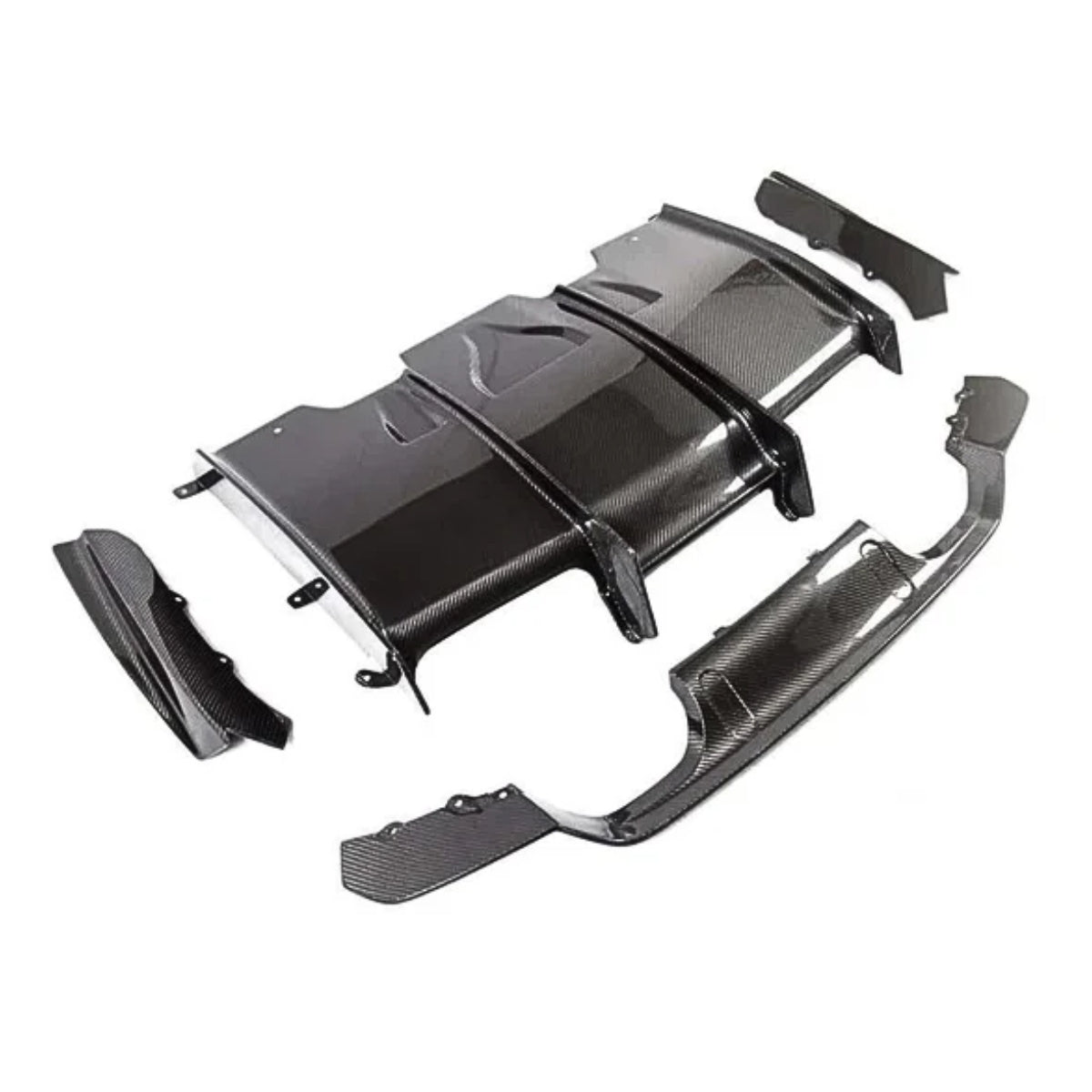 TNF+ 4-teiliger Heckdiffusor Carbon passend für BMW M3 (F80) M4 (F82/F83)