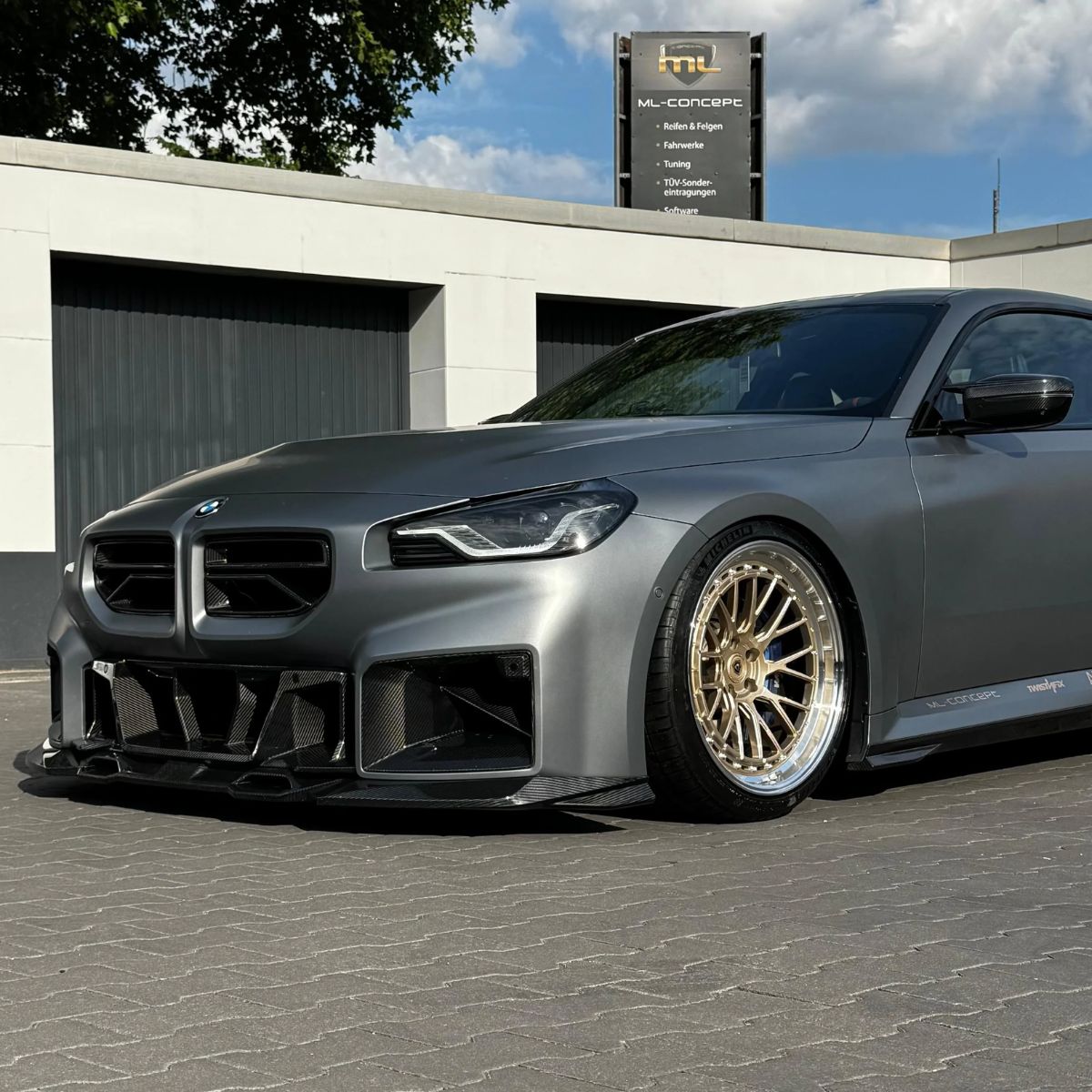 TNF+ SOOQOO Frontspoiler V2-A Carbon passend für BMW M2 (G87)