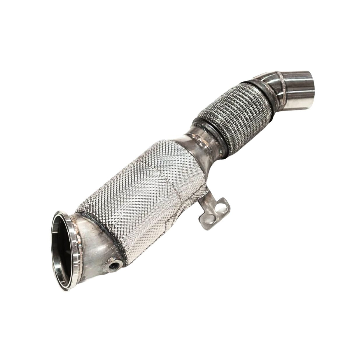 Aulitzky Exhaust | ECE Downpipe 3,54" (90mm) mit Sport-Kat | passend für BMW 340i/440i nonOPF (F30/F31/F32/F33/F36) B58