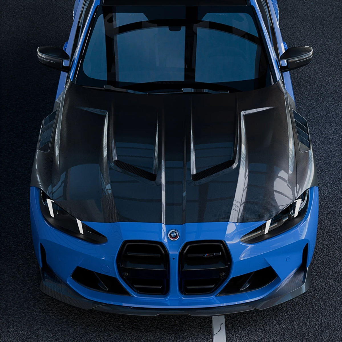 TNF+ SOOQOO Carbon Motorhaube passend für BMW M3 (G80/G81) M4 (G82/G83)