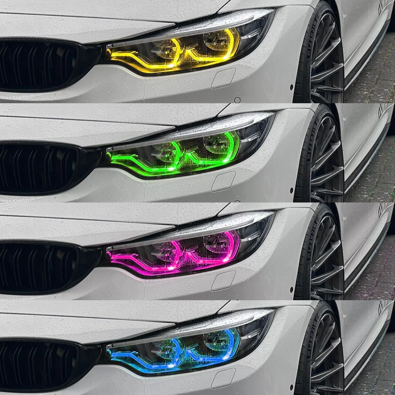 TNF DRL Tagfahrlichter Module gelb weiß switch passend für BMW M3 (F80) M4 (F82) 4er (F32/F33/F36) 3er (F34) Facelift Modelle