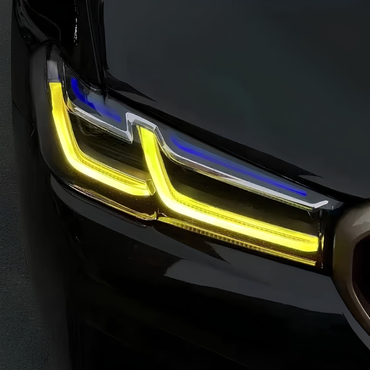 TNF DRL Tagfahrlichter Module gelb weiß switch passend für BMW 5er (G30) M5 (F90) Facelift
