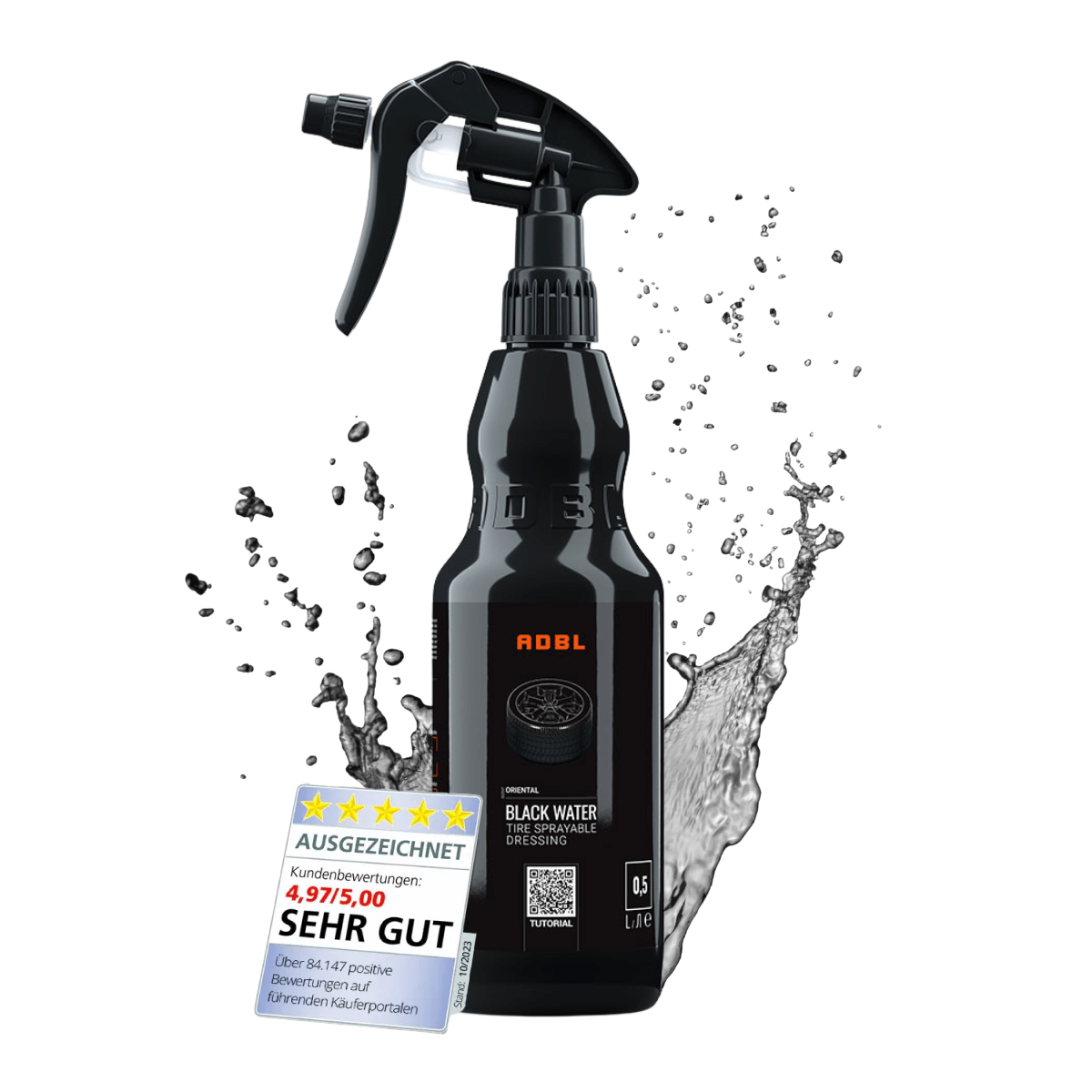 ADBL Black Water Gummipflege mit Canyon Trigger 500ml