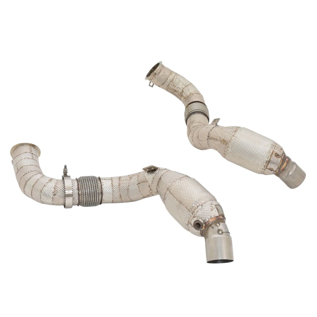 Aulitzky Exhaust | Downpipe 3" (76mm) mit Sport-Kat | passend für BMW M5 (F90) 600PS S63 | Motorsportartikel