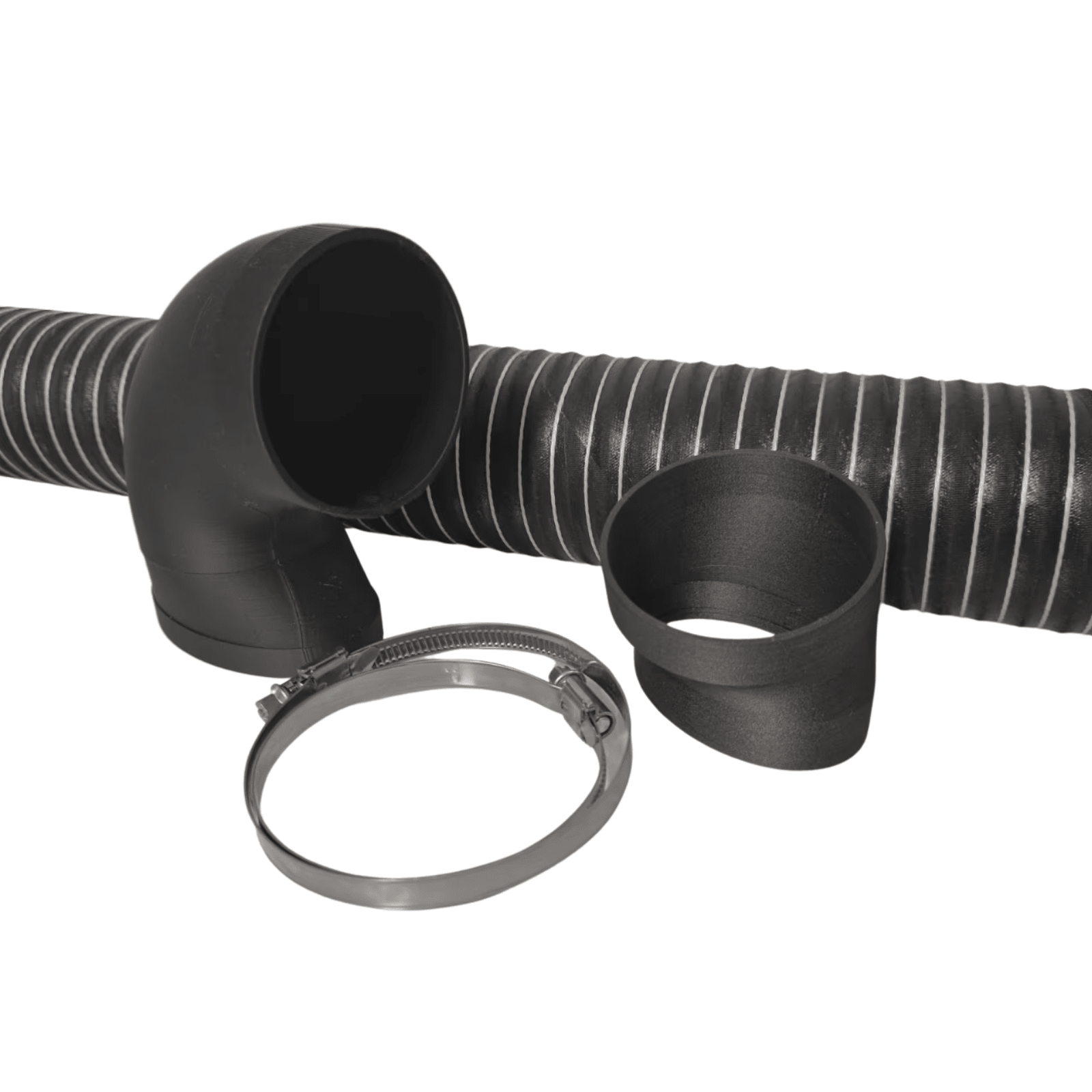 Luftführungskit für die Nebenleitung zur optimierten Frischluftzufuhr an der Carbon-Airbox des BMW E46