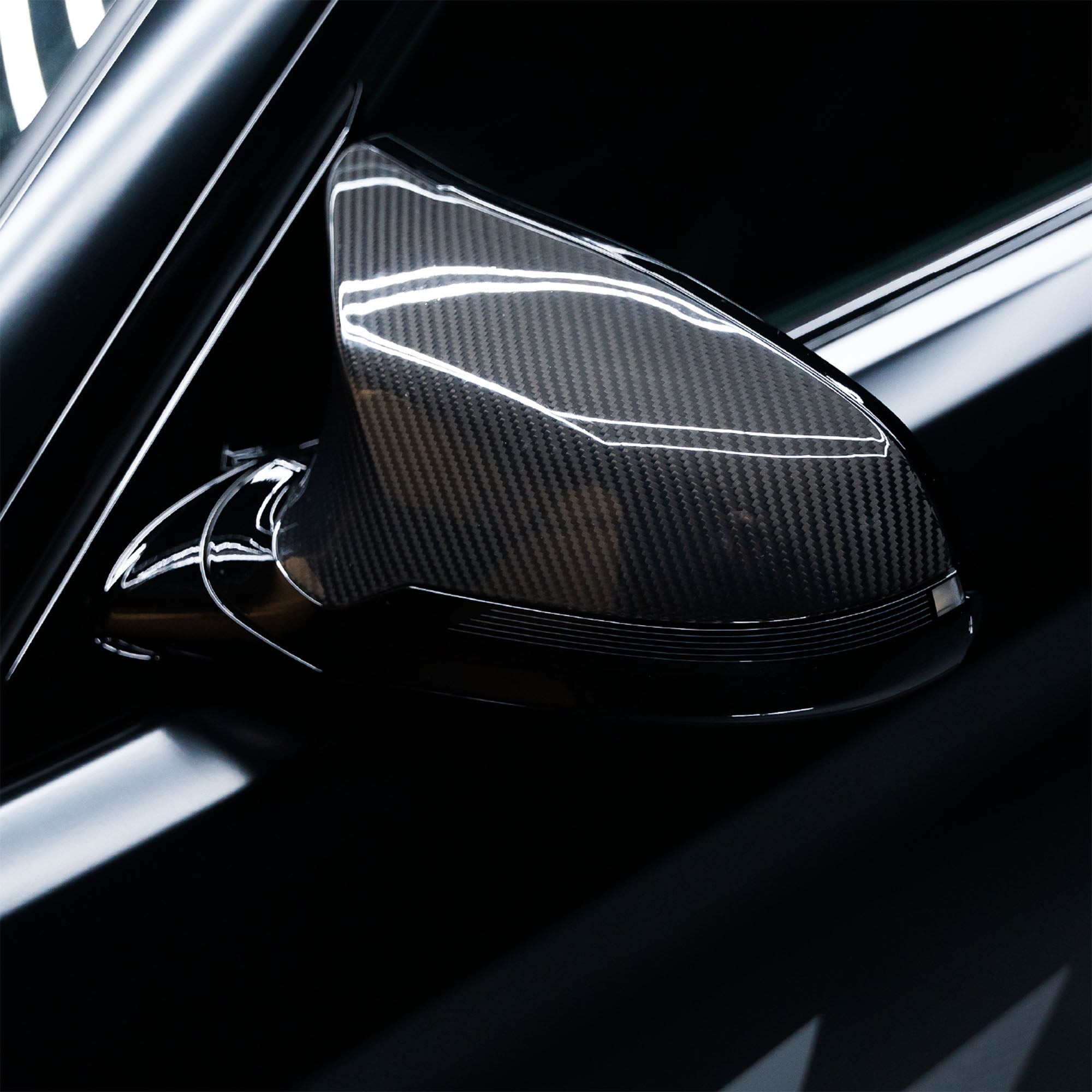 Carbon Spiegelkappen aus PrePreg passend für BMW M2/M3/M4 (F80/F82/F87C)