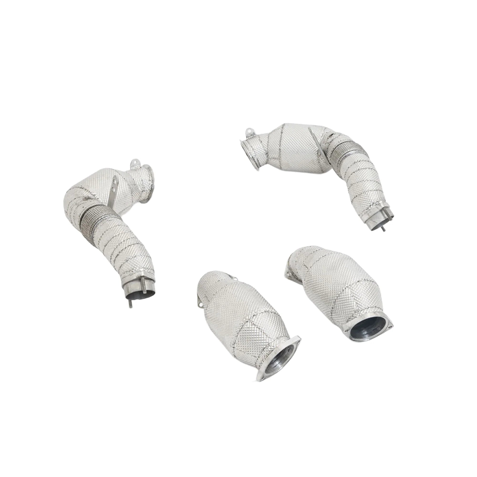 Aulitzky Exhaust | ECE Downpipe mit 4x Sport-Kat | passend für BMW M5/M8/X5M/X6M inkl. Competition/CS (F90/F92/F95/F96) S63