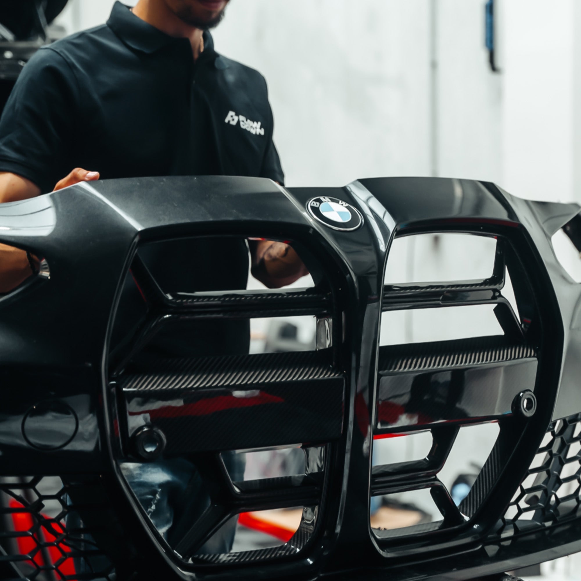 Frontgrill V.2 aus PrePreg Carbon passend für BMW M3/M4 (G80/G81/G82/G83)