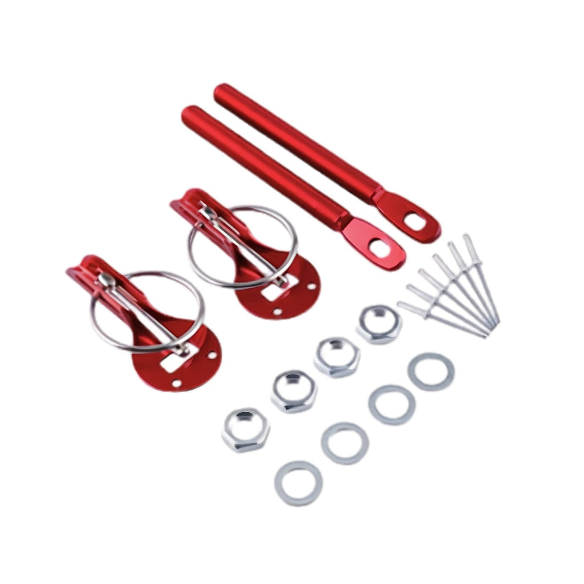 G-Force Racing Motorhauben- & Kofferraum-Sicherungsstifte – Universal Silber