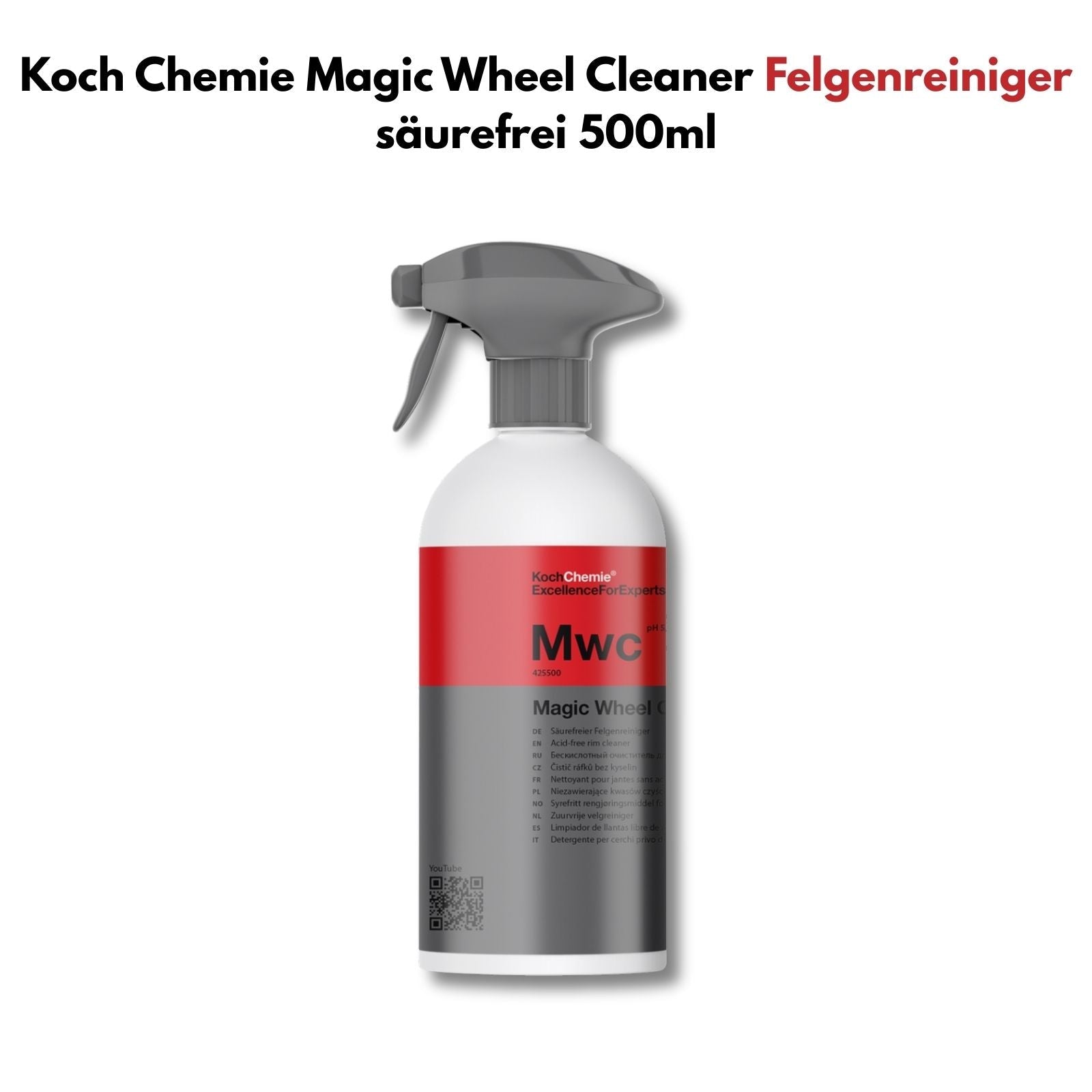 Koch Chemie Fahrzeugaußenreinigung Set 5-teilig - Magic Wheel Cleaner Felgenreiniger