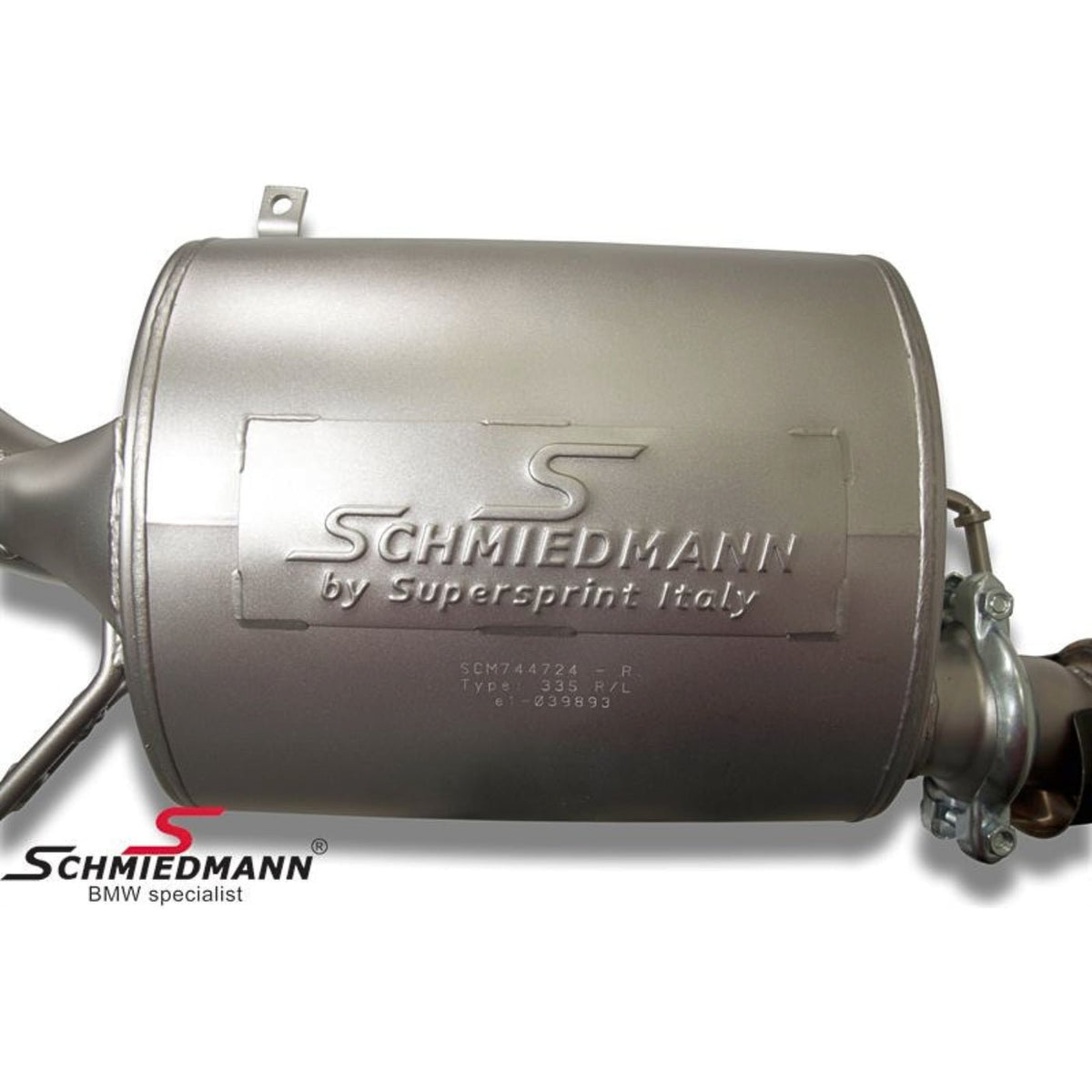 Schmiedmann by Supersprint Sportendschalldämpfer 1x89 mm rechts passend für BMW E91 335i & 335d