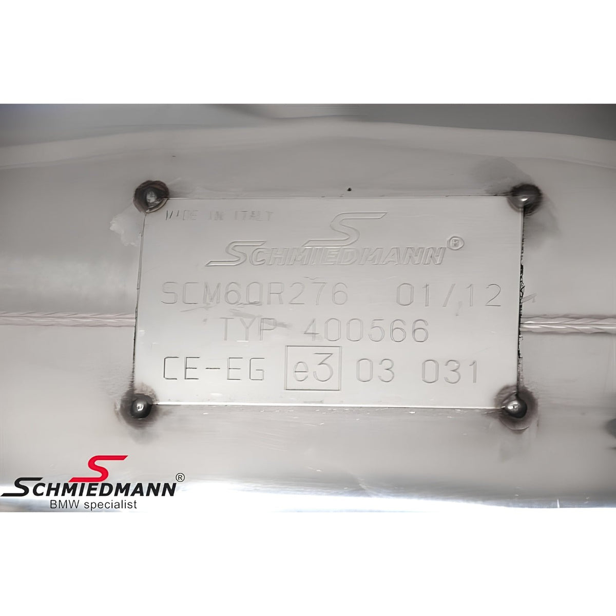 Schmiedmann Edelstahl Sportendschalldämpfer 2x76 mm passend für BMW E60 520i, 523i, 525i & 530i