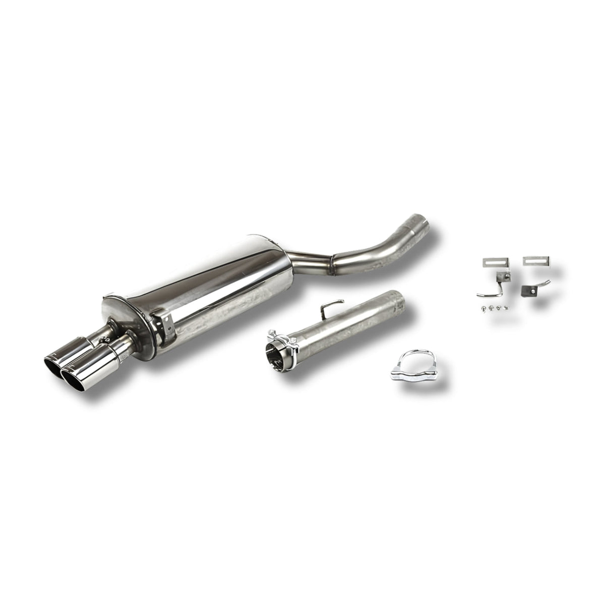 Schmiedmann Edelstahl Sportendschalldämpfer 2x76 mm passend für BMW E60 525d, 530d & 535d