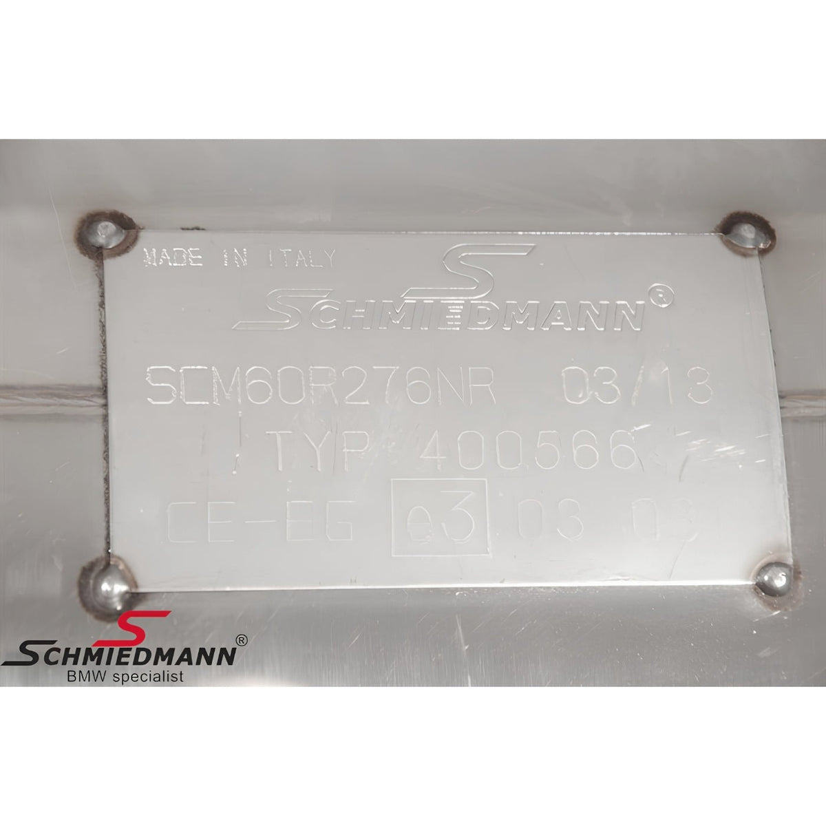 Schmiedmann Edelstahl Sportendschalldämpfer 2x76 mm scharf passend für BMW E60 520i, 523i, 525i & 530i
