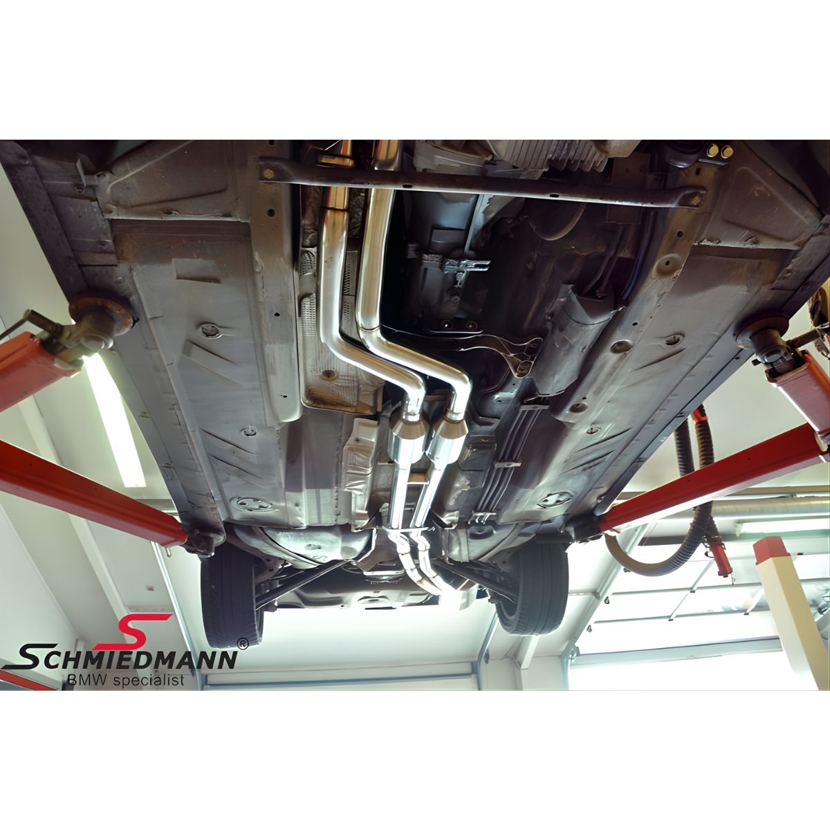 Schmiedmann High Flow Fächerkrümmer M50/M52 mit Sportkatalysatoren 300 Zellen