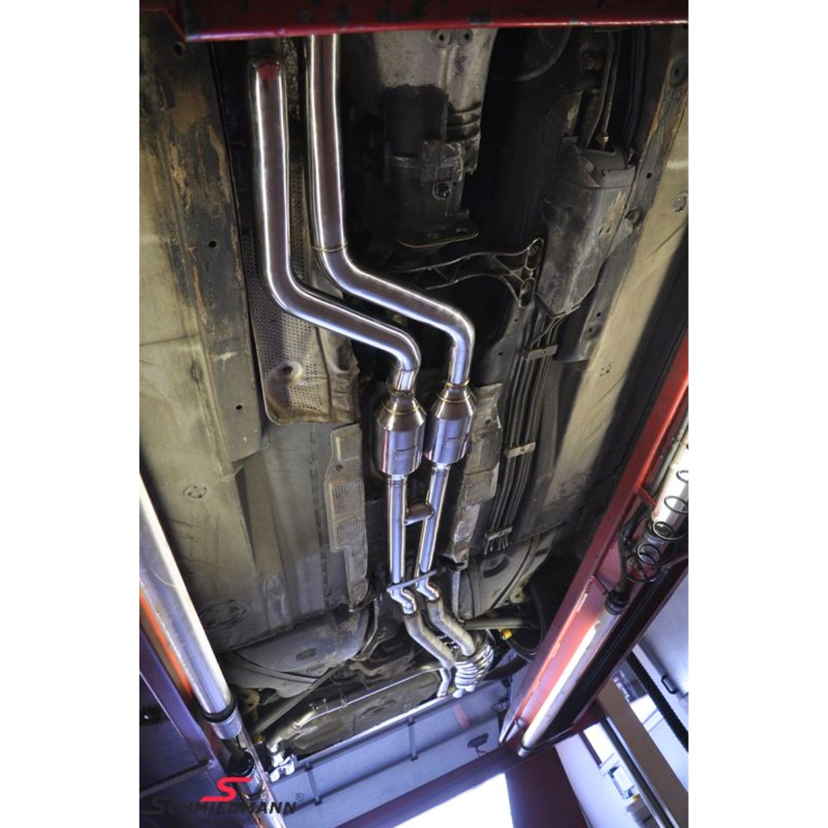Schmiedmann High Flow Fächerkrümmer M50/M52 mit Sportkatalysatoren 300 Zellen