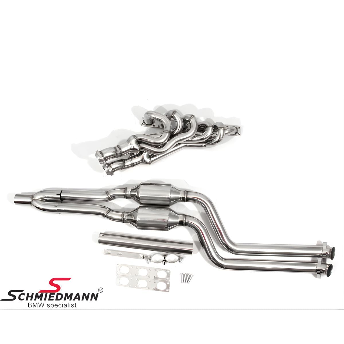 Schmiedmann High Flow Fächerkrümmer M52/M54 inkl. 300 - Zellen Sportkatalysator – BMW E46