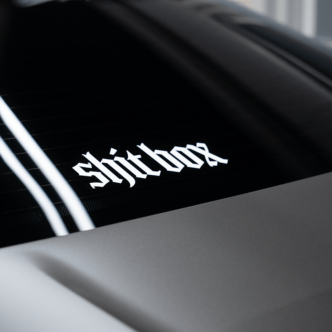 Shit Box Sticker aus Premium ORACAL Folie – 16 cm