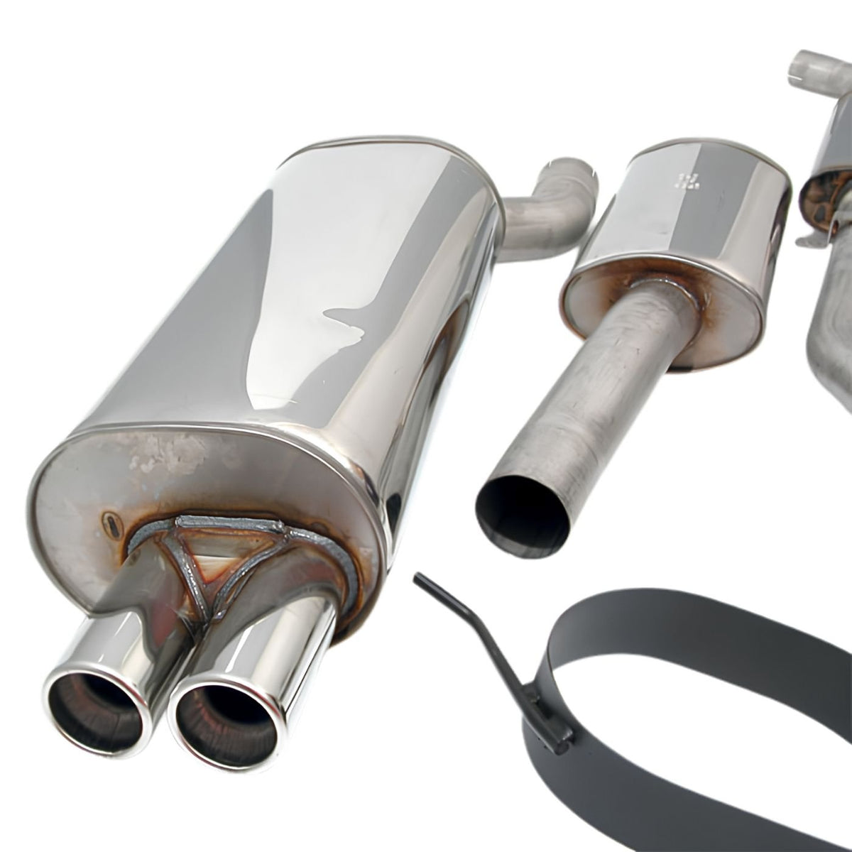 Simons Sportauspuffanlage ab Kat 2x70 mm passend für BMW E46 320i, 325i, 328i & 330i