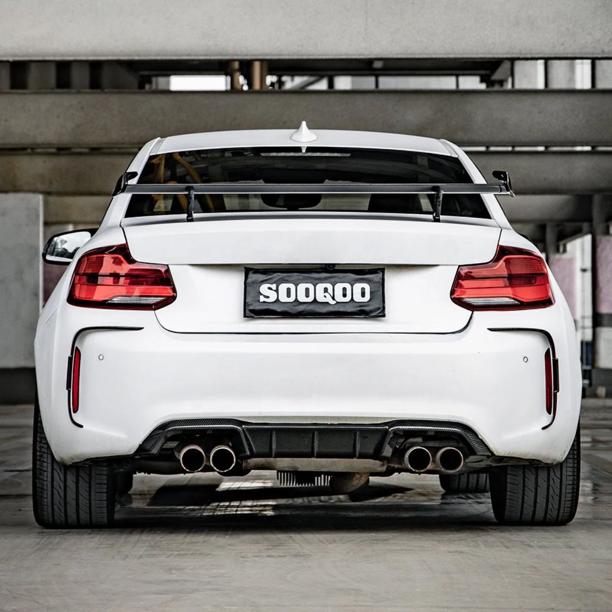 TNF+ SOOQOO Heck Lufteinlässe Umrandung passend für BMW M2 (F87 F87C) N55 S55