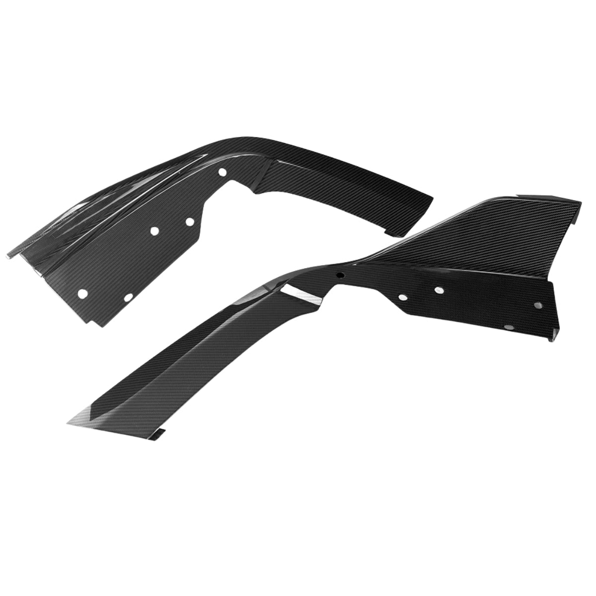 TNF+ SOOQOO Heckdiffusor mit LED Carbon passend für BMW X6 (F96/F96 Facelift)