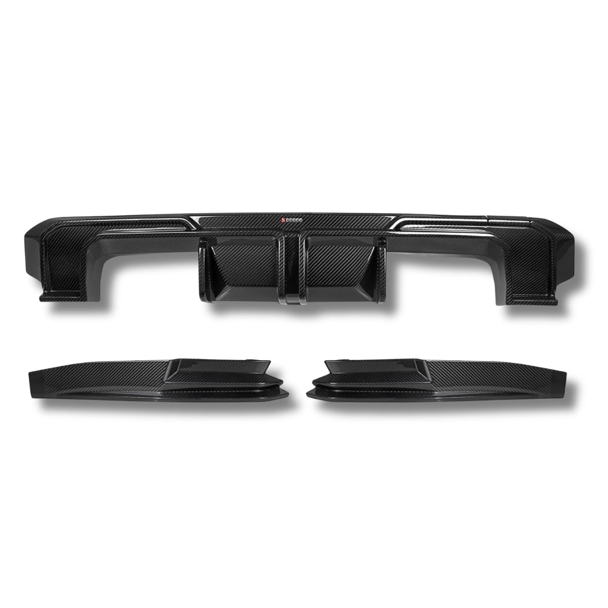 TNF+ SOOQOO Heckdiffusor Set Carbon passend für BMW M3 (G80/G81)