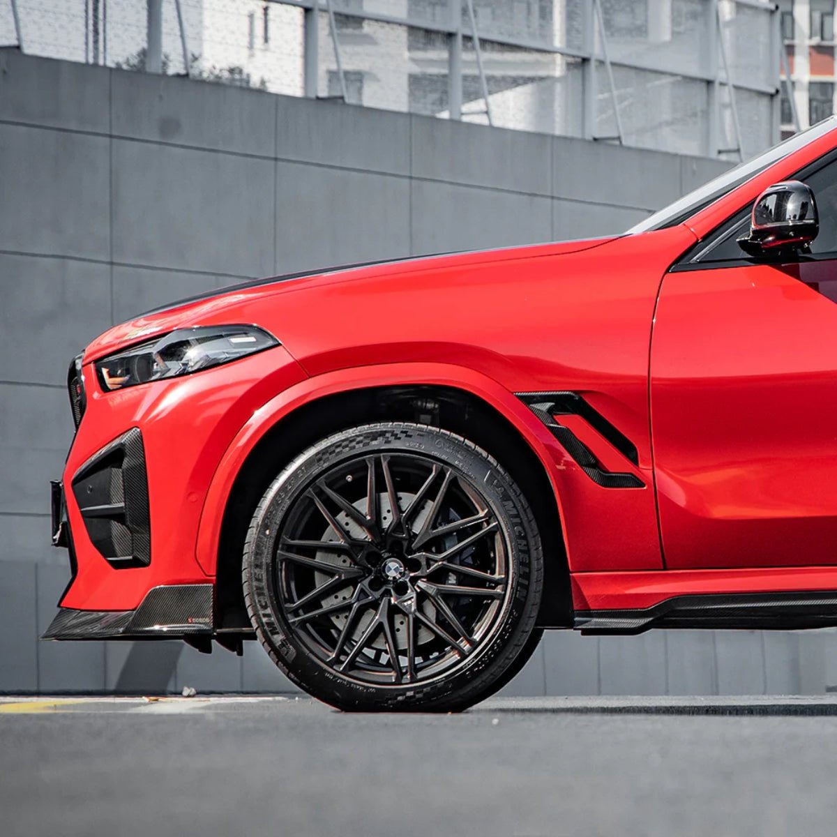 TNF+ SOOQOO Kotflügel Embleme Carbon passend für BMW X6 (F96) Facelift