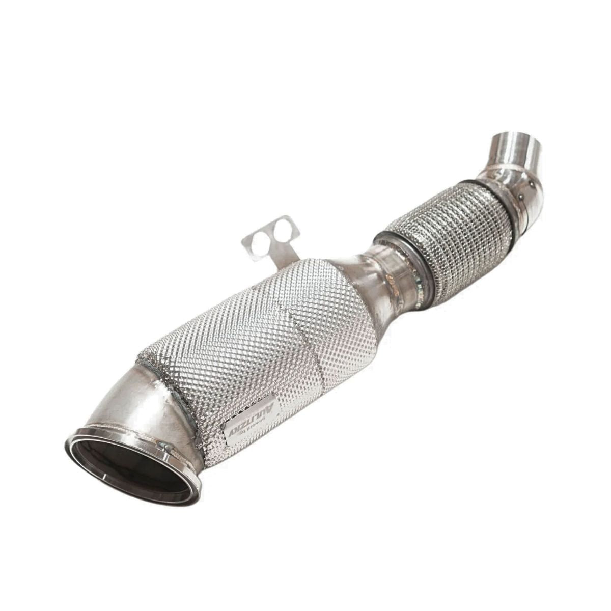 Aulitzky Exhaust | ECE Downpipe 3,54" (90mm) mit Sport-Kat | passend für BMW 340i/440i nonOPF (F30/F31/F32/F33/F36) B58