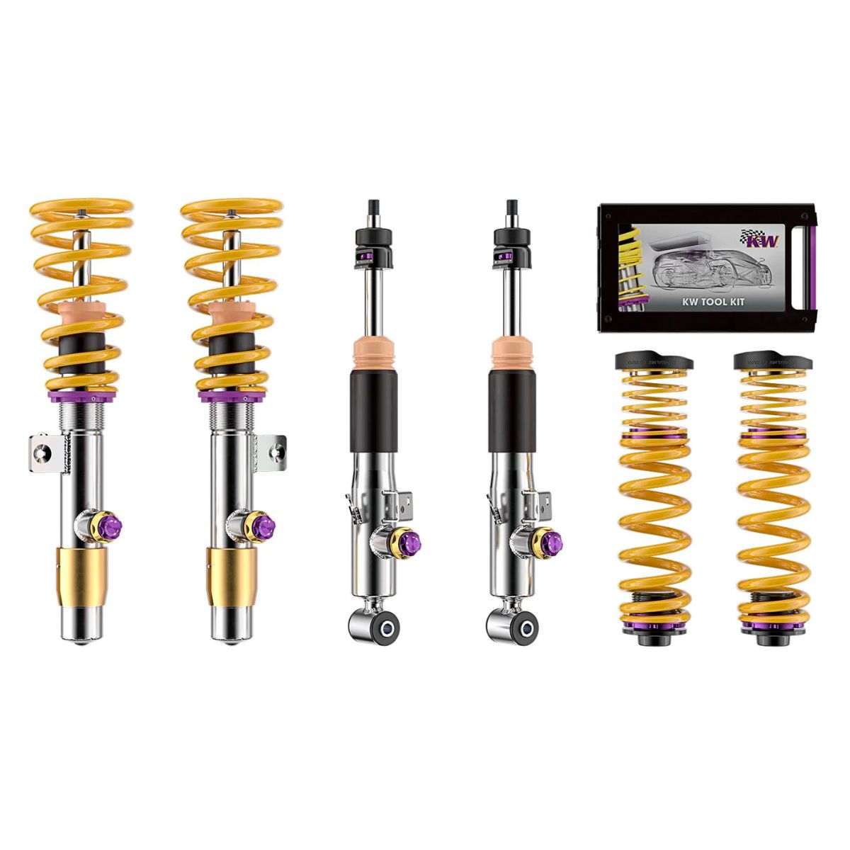 KW Gewindefahrwerk V4 (inkl. Stilllegung f. elektr. Dämpfer) passend für BMW M2 (G87) M3 (G80) M4 (G82) Heckantrieb