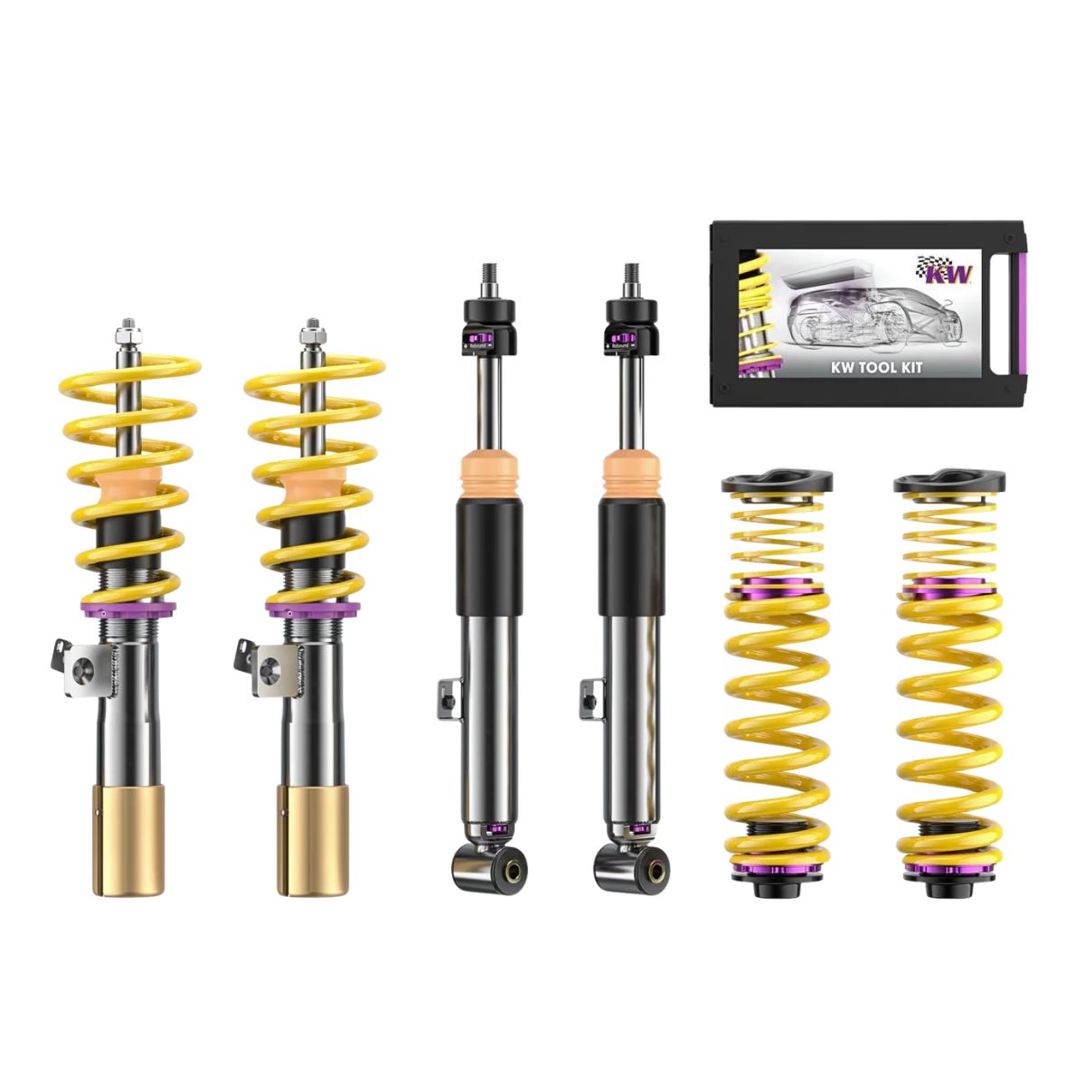 KW Gewindefahrwerk V3 (inkl. Stilllegung f. elektr. Dämpfer) passend für BMW M3 (G80) M4 (G82) xDrive