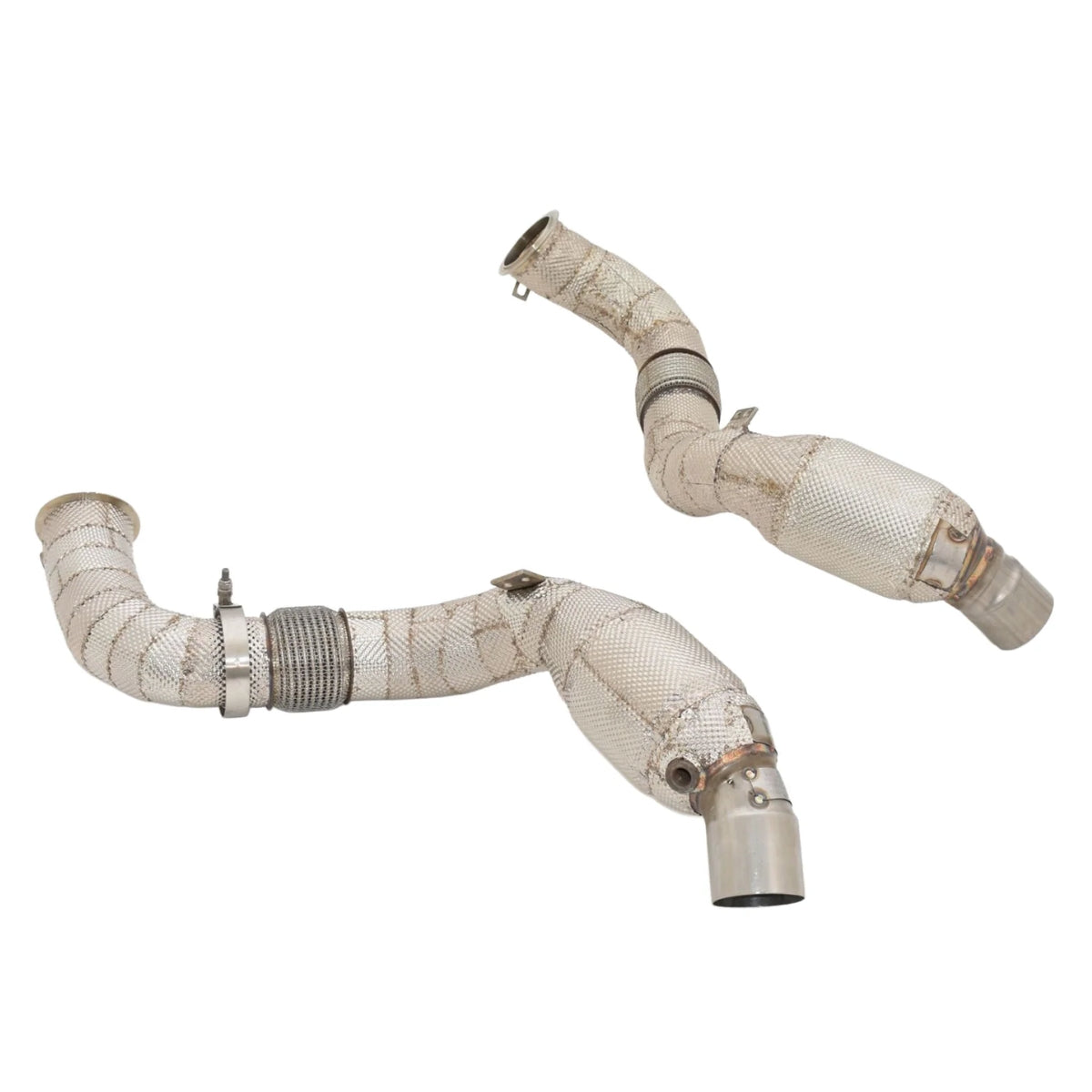 Aulitzky Exhaust | Downpipe 3" (76mm) mit Sport-Kat | passend für BMW M5 (F90) 600PS S63 | Motorsportartikel