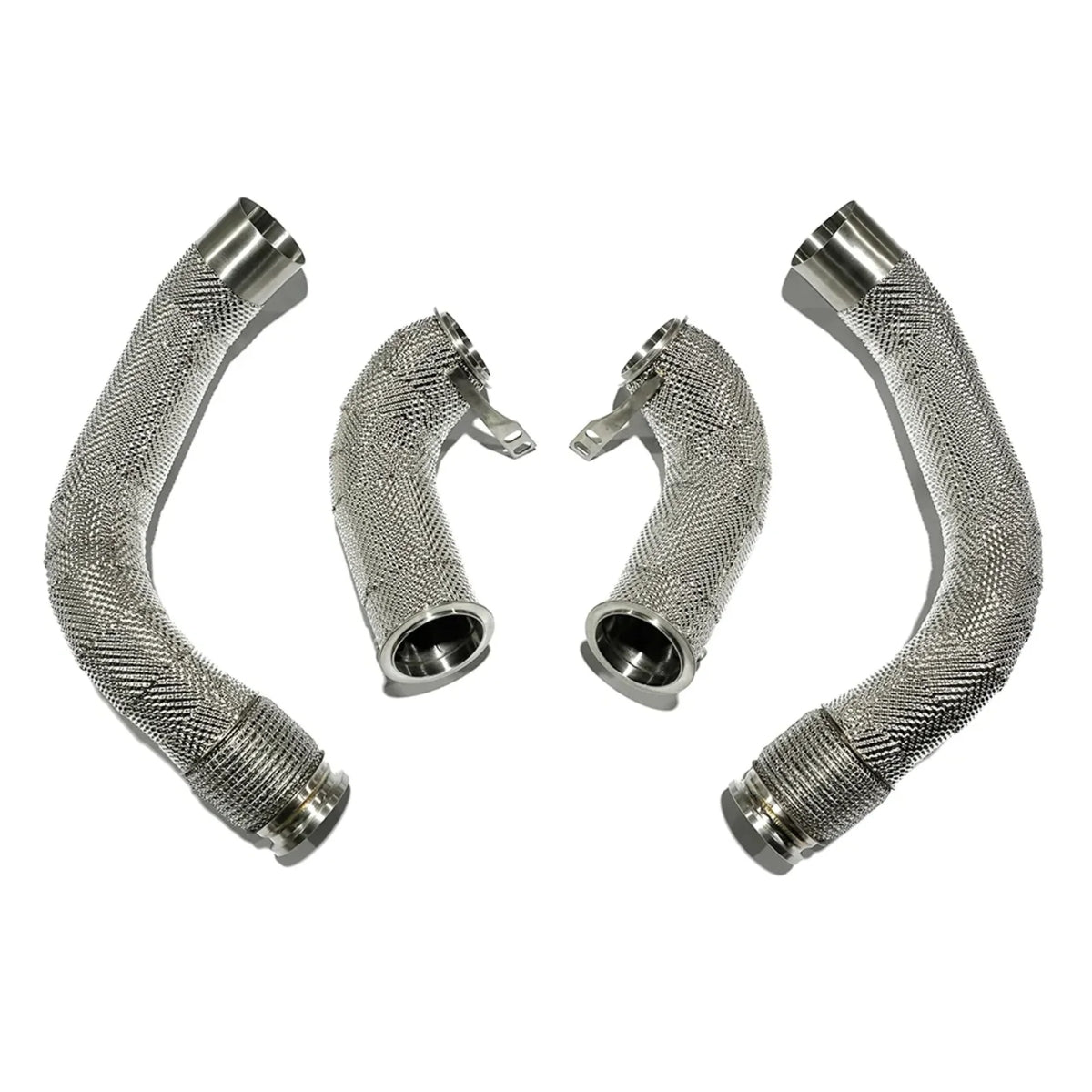 Aulitzky Exhaust | Downpipe 3" (76mm) | passend für BMW M5/M8 (F90/F91/F92/F93) S63 | Motorsportartikel
