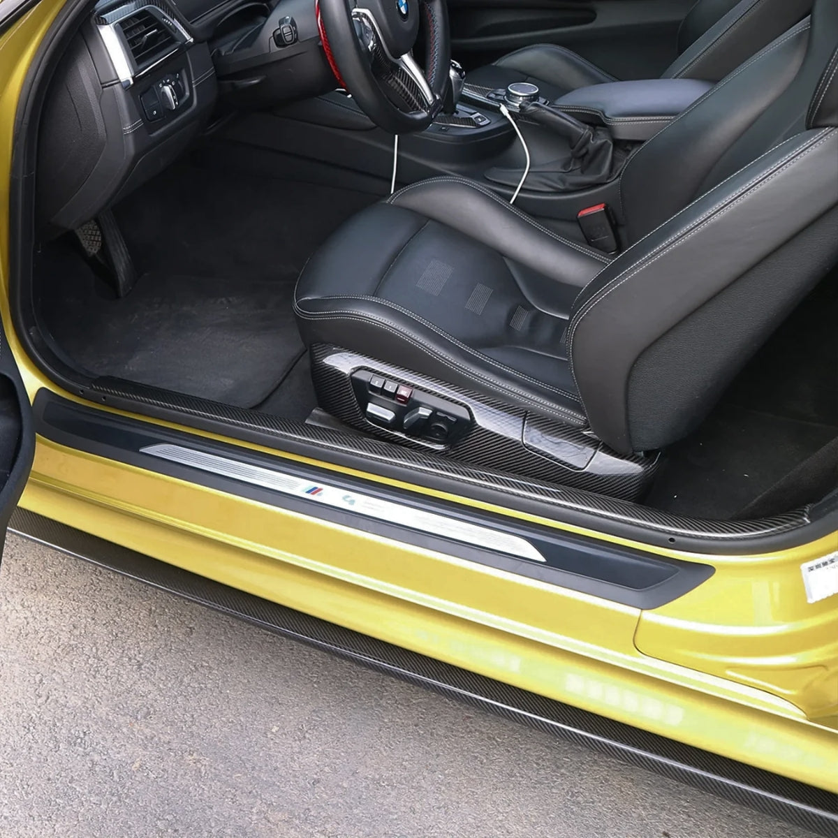 TNF+ Einstiegsleisten Cover passend für BMW 4er (F32/F33) M4 (F82/F83)