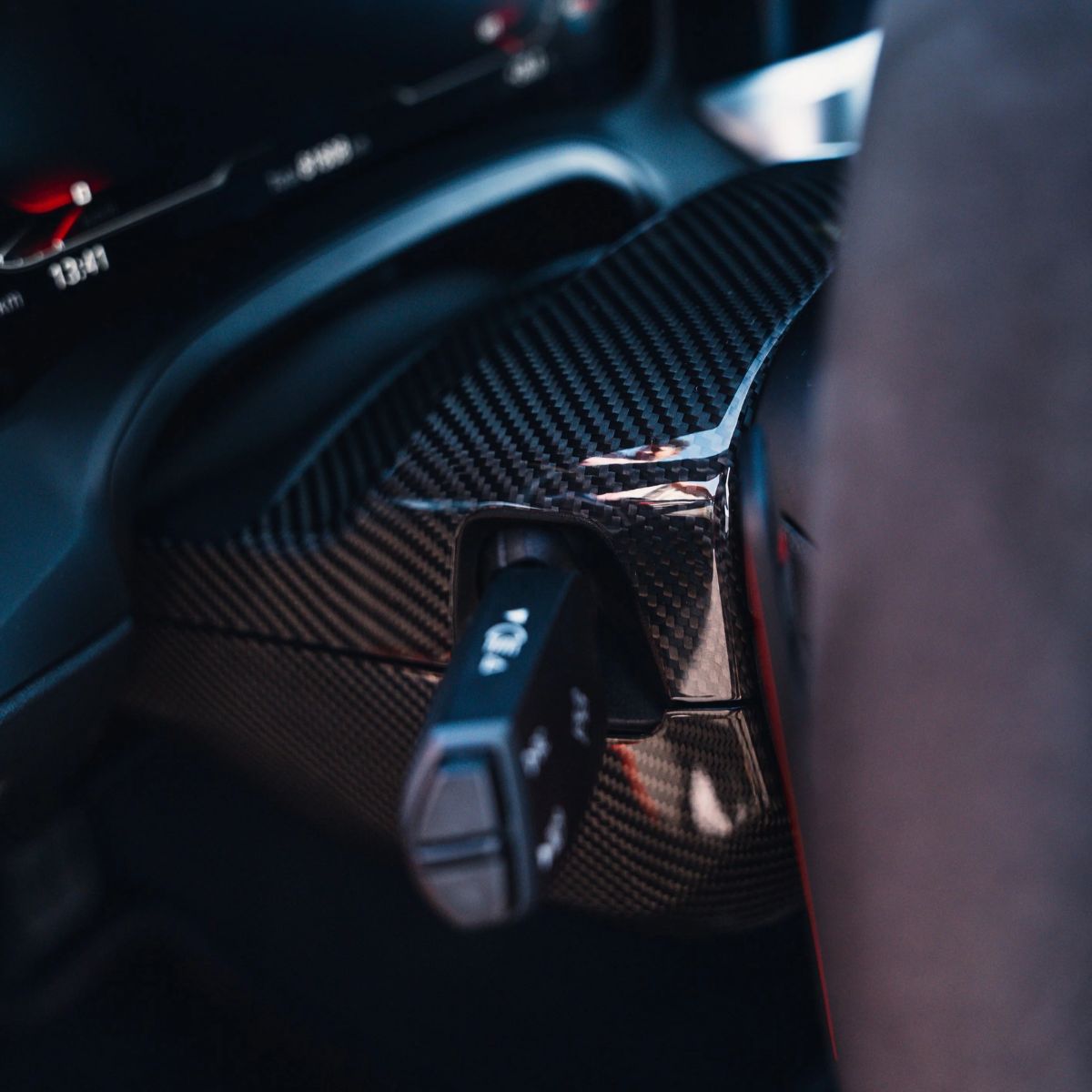 TNF+ Lenksäulen Verkleidung Cover Carbon passend für BMW BMW M3 (G80) M4 (G82/G83)
