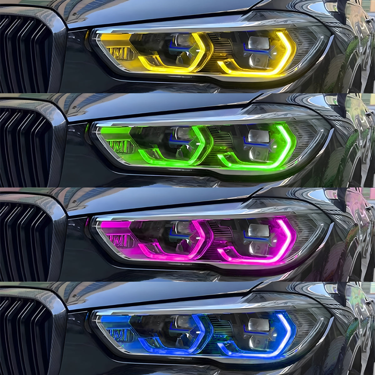 TNF RGBW DRL Farbwechsel Tagfahrlichter Module passend für BMW X5 (G05) X5M (F95) X6 (G06) X6M (F96)