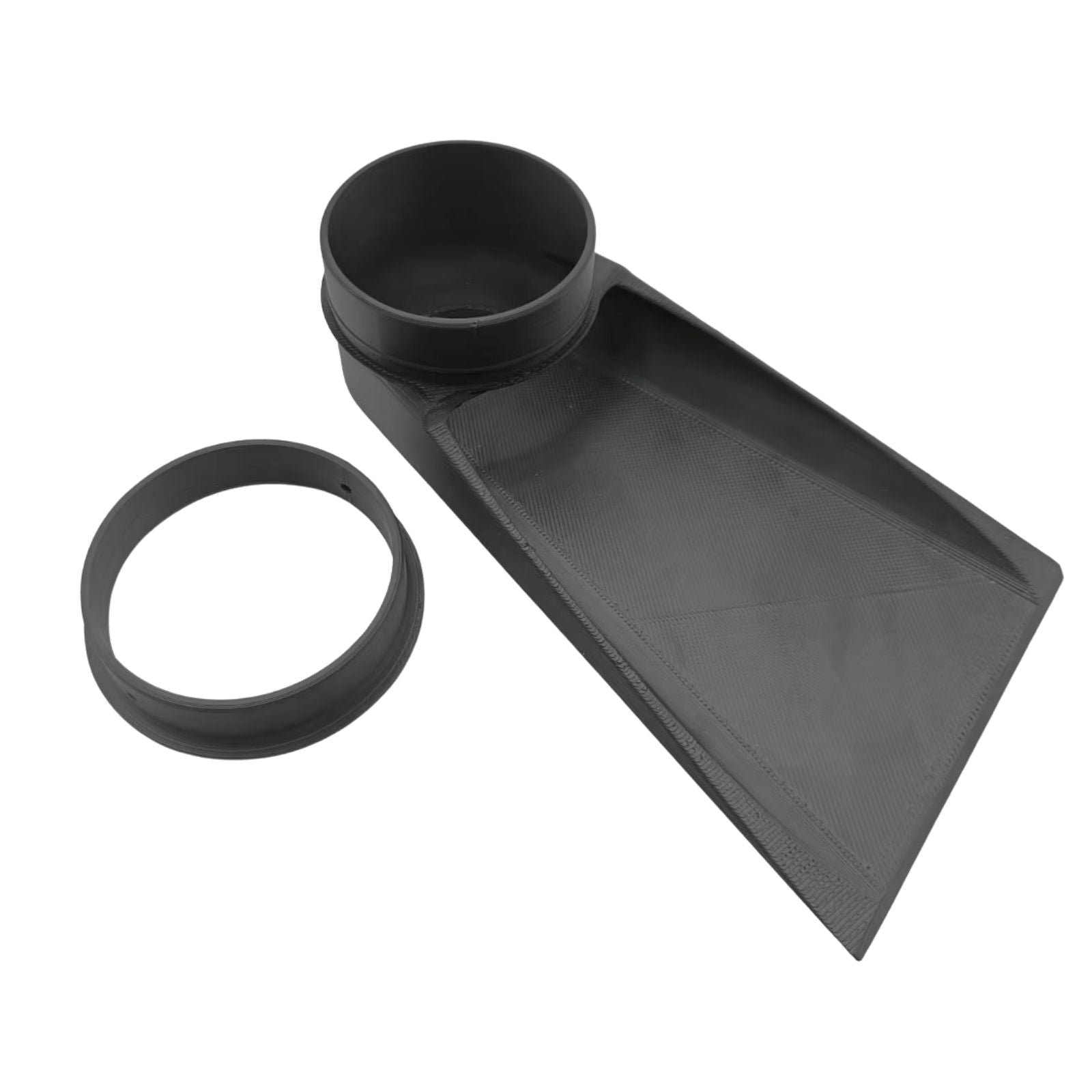 Air Scoop zur Frischluftzufuhr durch den Bremskühlkanal am BMW E46 M3, Eventuri-Style,