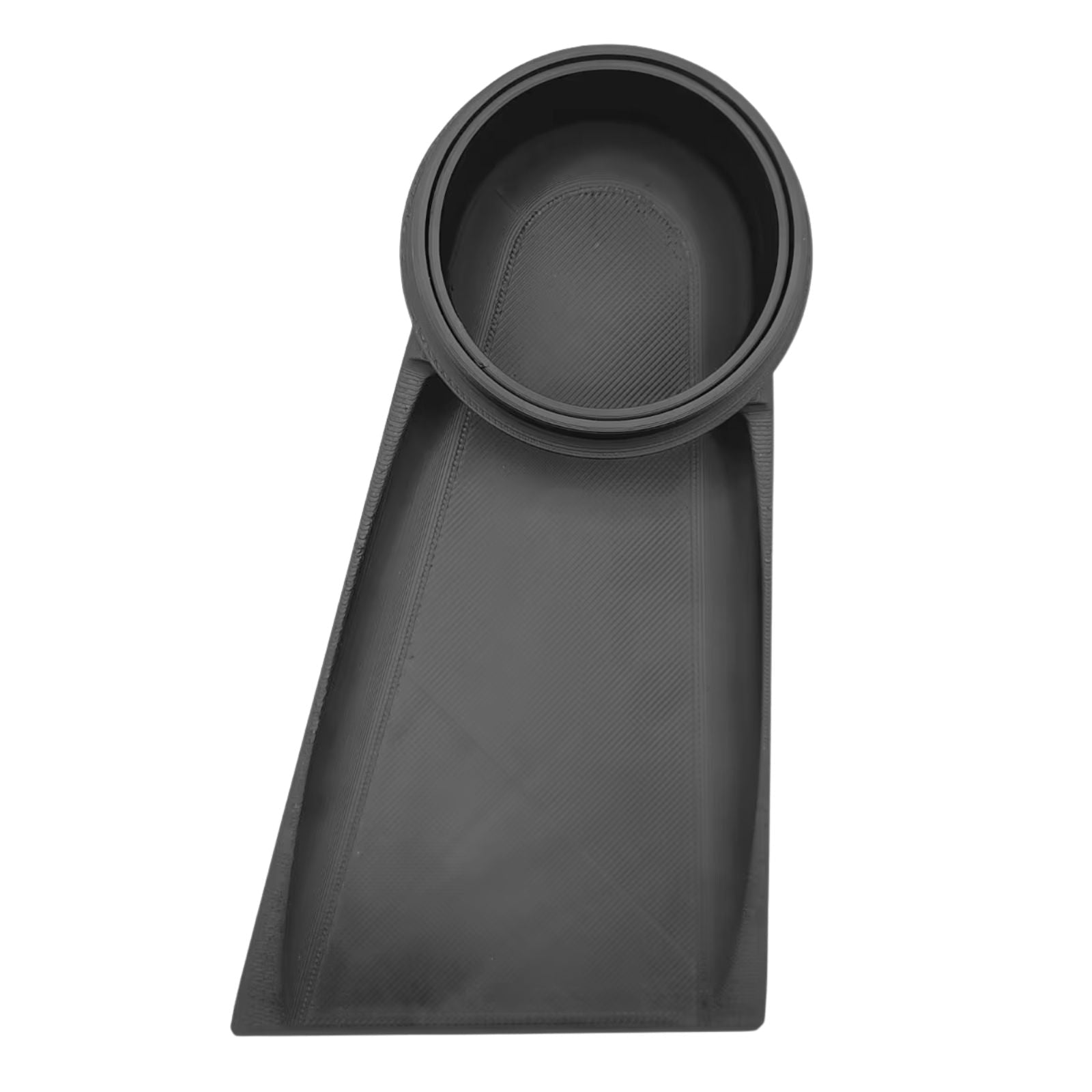 Air Scoop zur Frischluftzufuhr durch den Bremskühlkanal am BMW E46 M3, Eventuri-Style, Ansicht von oben