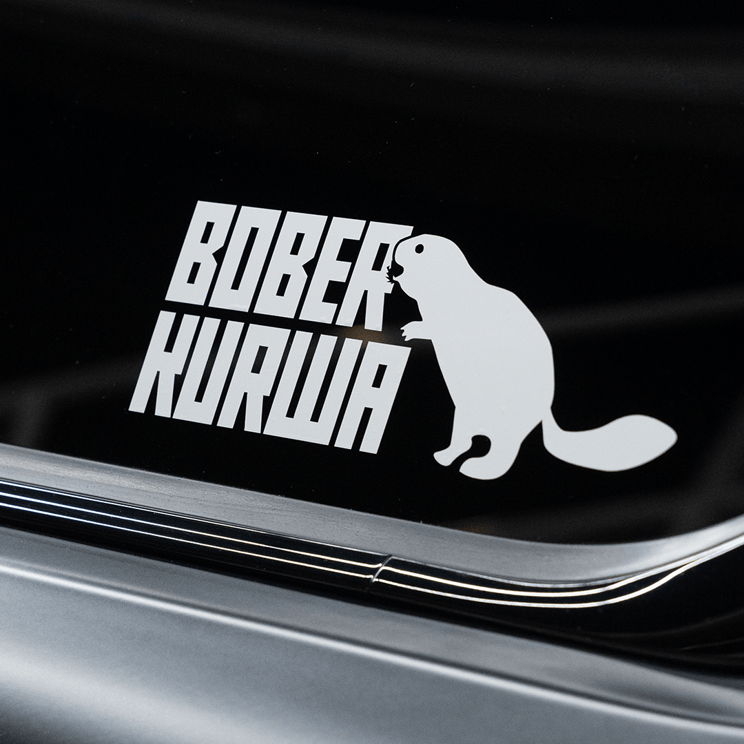 BOBER KURWA Sticker aus Premium ORACAL Folie – 16 cm