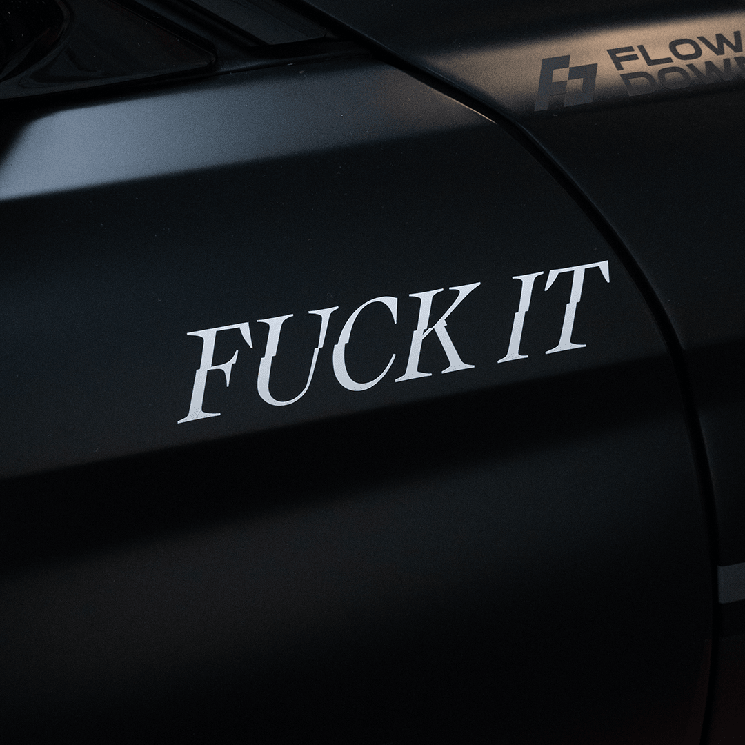 F*ck It Sticker aus Premium ORACAL Folie – 20 cm
