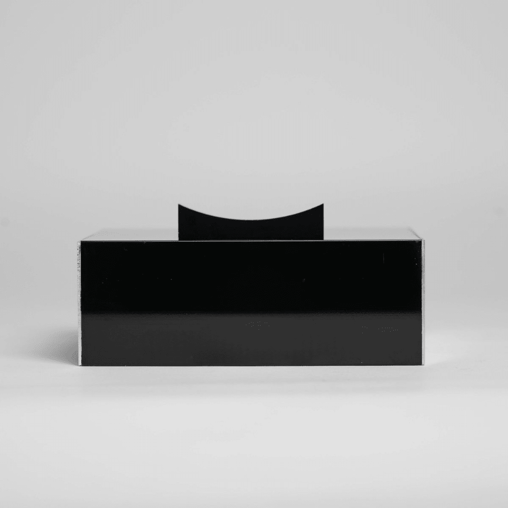 Felgenpodest für CNC-gefräste Aluminium Deko Felge im Maßstab 1:5, Ansicht von vorne