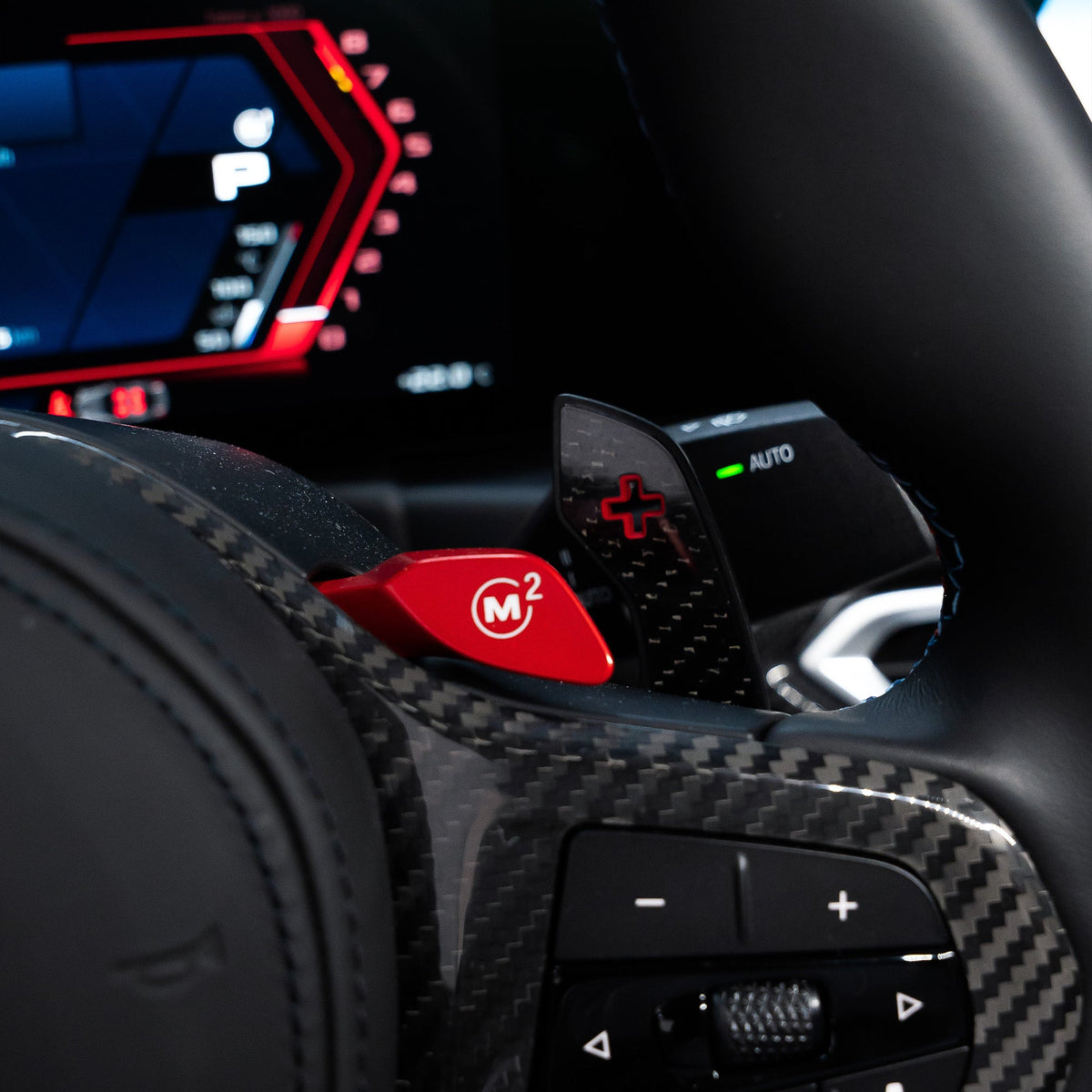 FLOW DOWN Carbon Schaltwippen V.2 passend für BMW M2 M3 M4 (F- & G-Reihe)