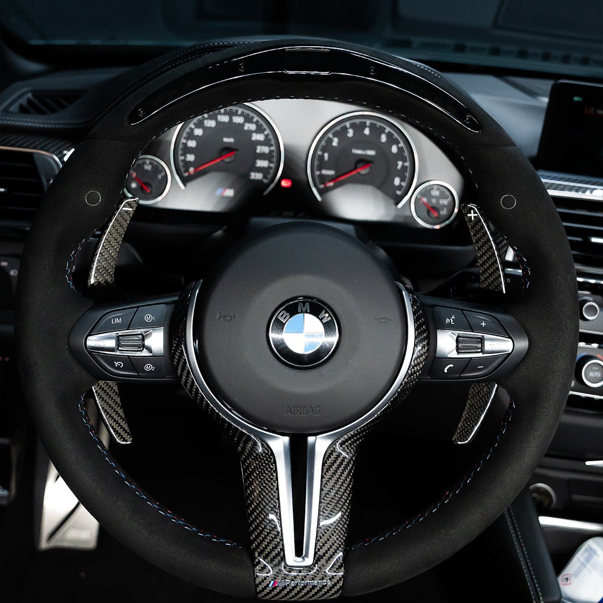 FLOW DOWN Carbon Schaltwippen V.3 passend für BMW M2 M3 M4 (F- & G-Reihe)