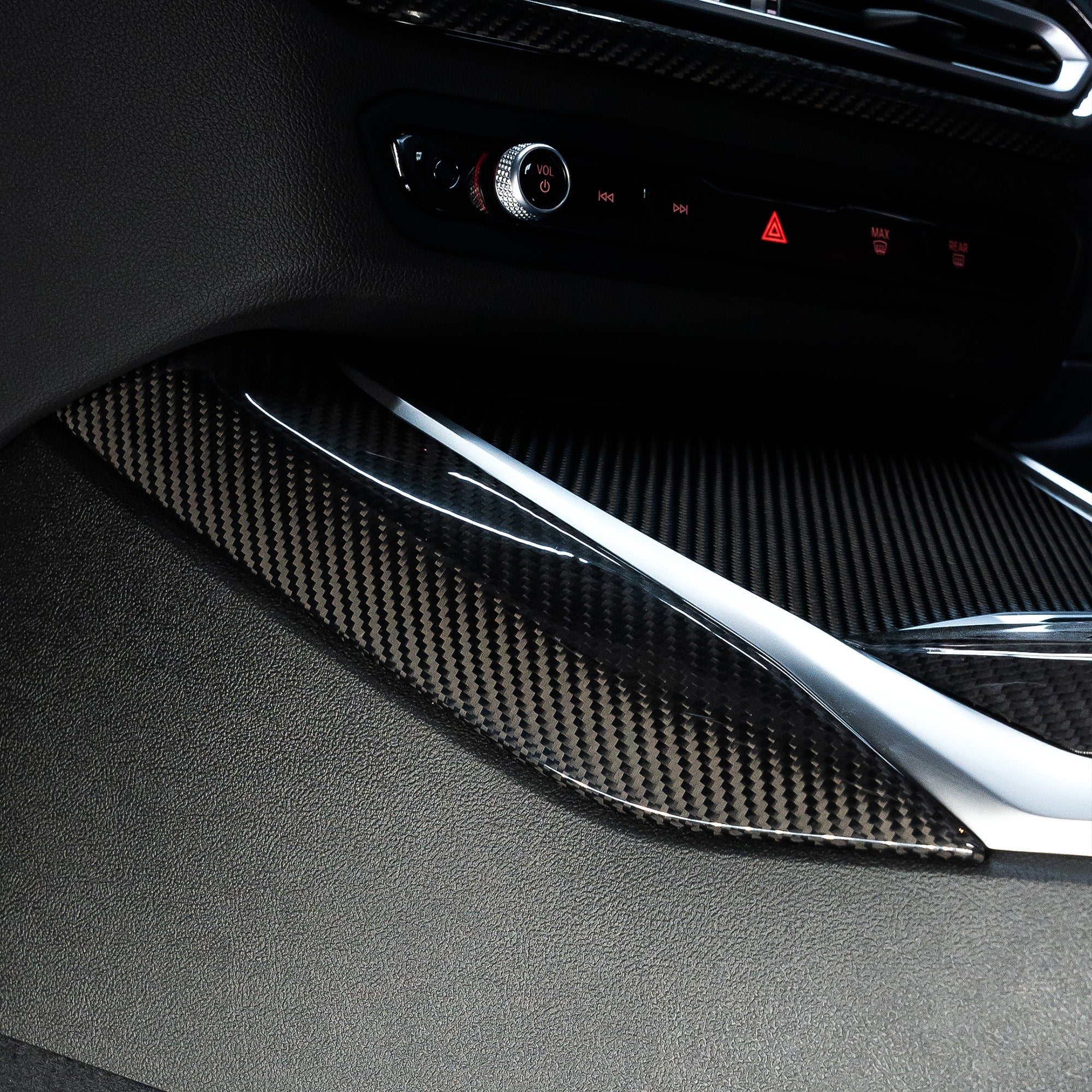 FLOW DOWN Carbon Seitenblenden Mittelkonsole passend für BMW 2er 3er 4er M2 M3 M4