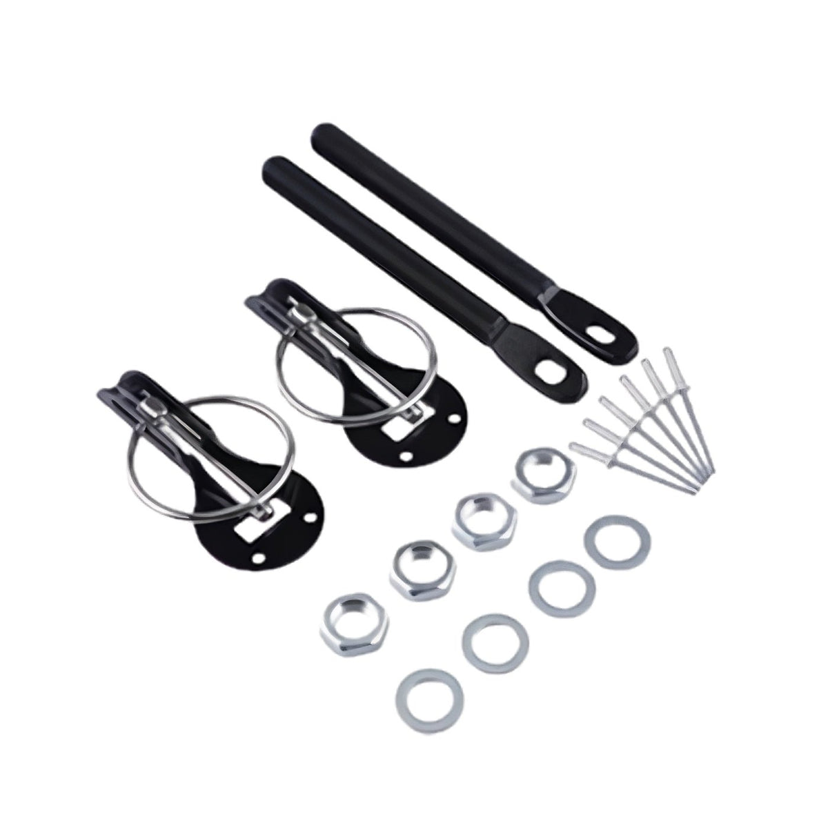 G-Force Racing Motorhauben- & Kofferraum-Sicherungsstifte – Universal Silber
