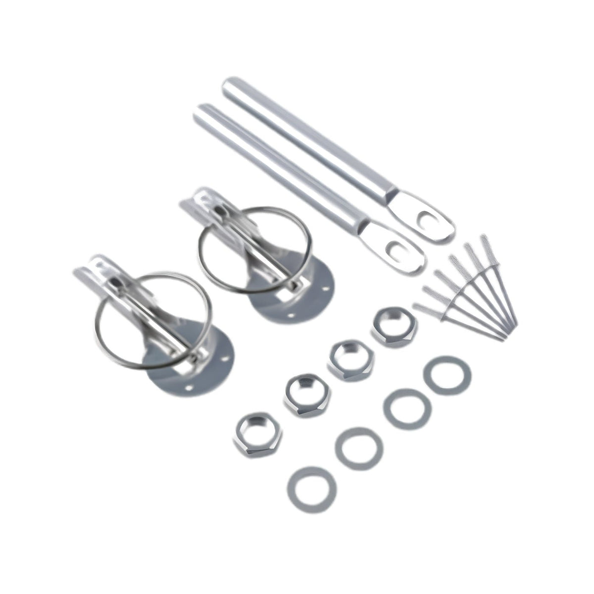 G-Force Racing Motorhauben- & Kofferraum-Sicherungsstifte – Universal Silber