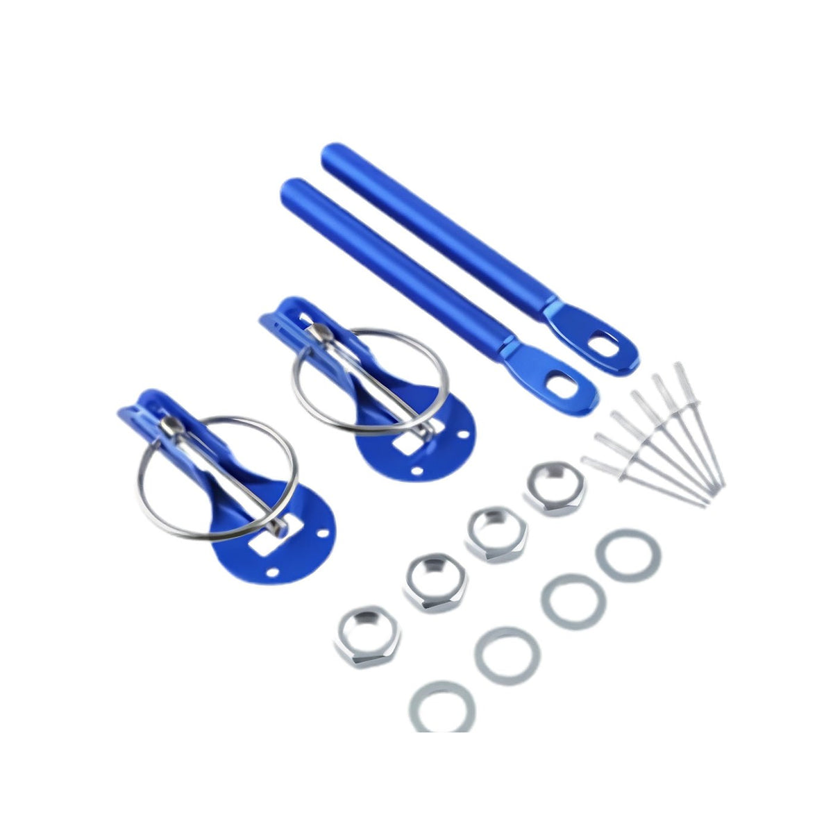 G-Force Racing Motorhauben- & Kofferraum-Sicherungsstifte – Universal Silber