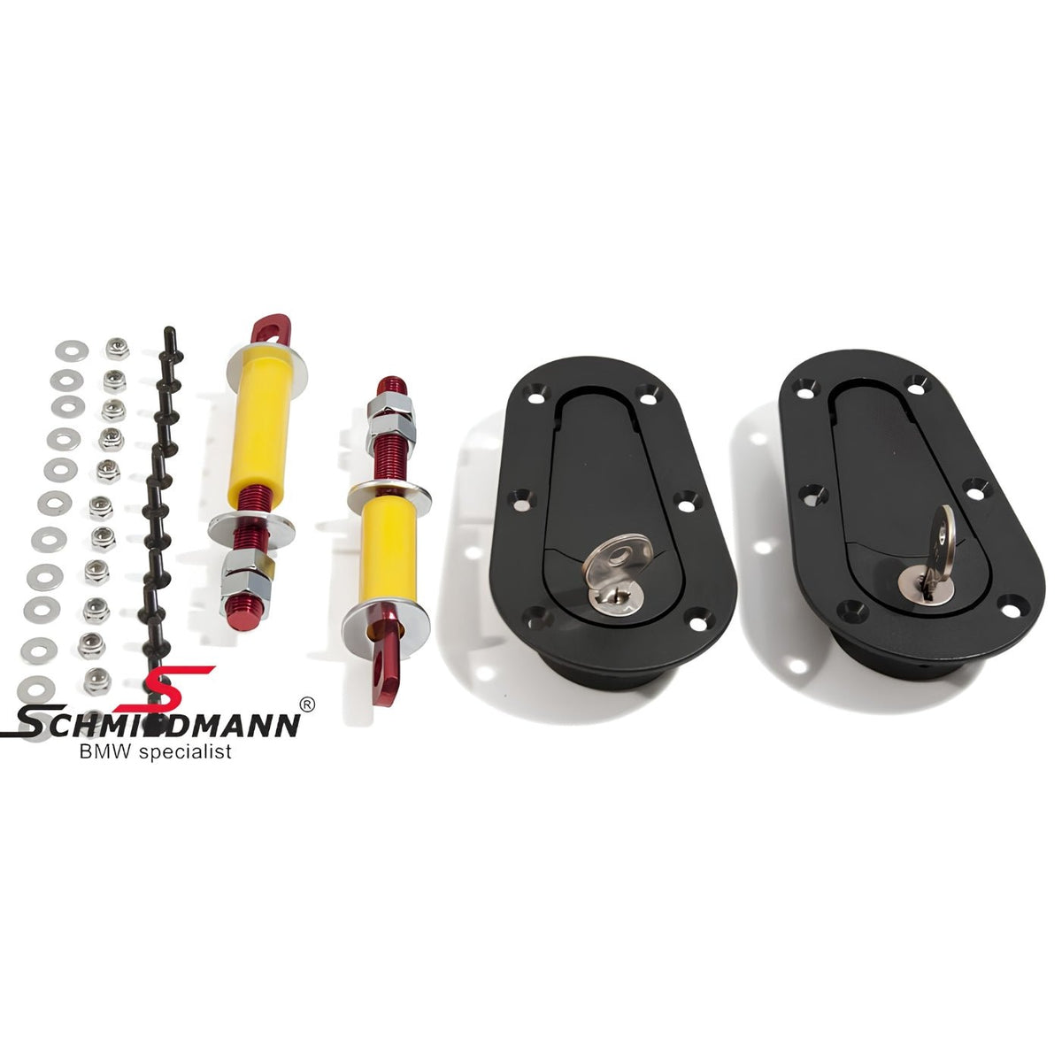 G-Force Racing Motorhauben-Sicherheitsschloss Flip-System mit Schlüssel – Universal