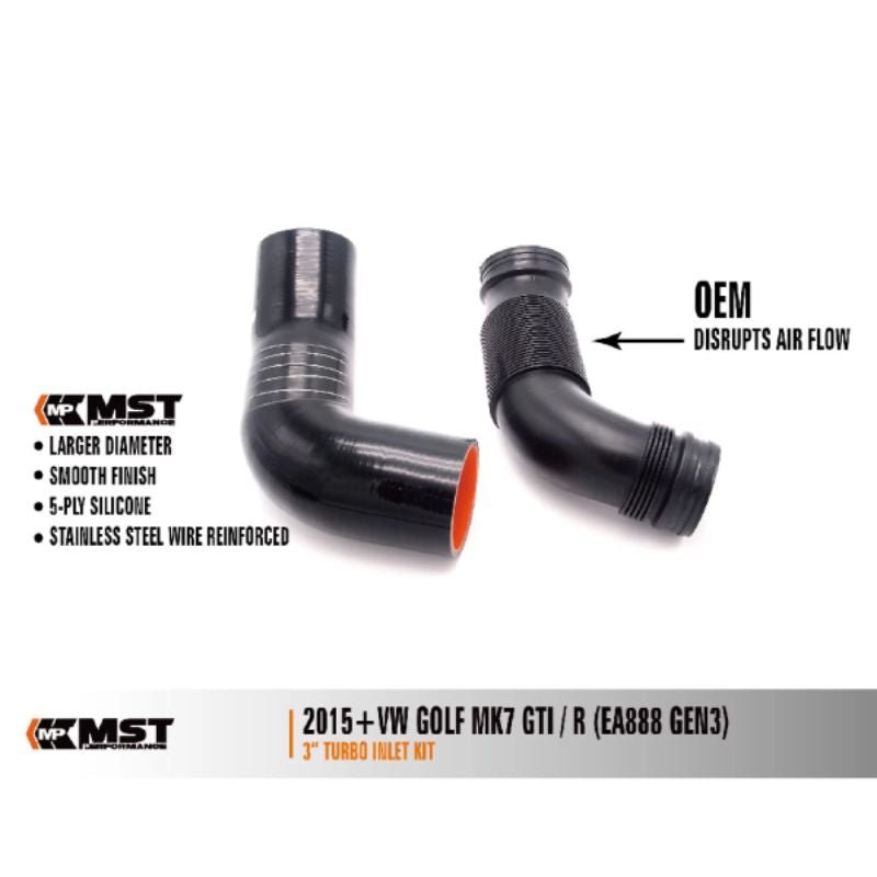 MST Performance Inlet Kit 3" für EA888 Gen 3 – GTI / S3 / Cupra / RS